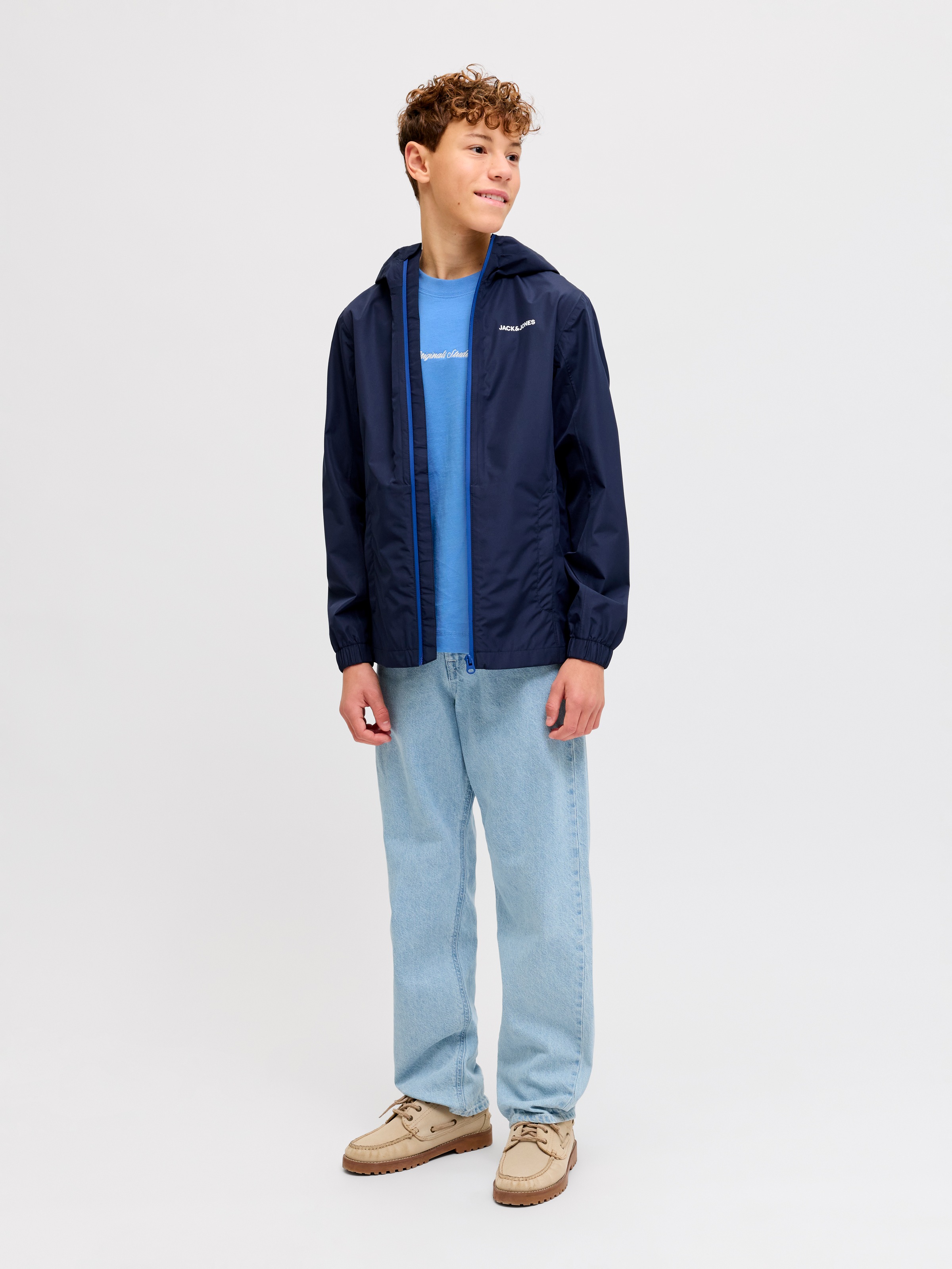 Jack & Jones Junior T-Shirt »JORNORREBRO EMB TEE SS CN NOOS JNR« Baumwolle, relaxed fit, Kurzarm