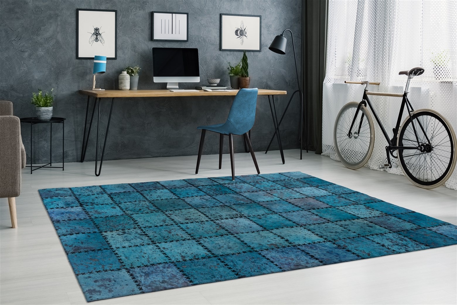 Arte Espina Teppich »Voila 100«, rechteckig, handgenähter Flachflor-Teppich im Patchwork-Design.