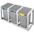 Hailo Mülltrennsystem »ProfiLine Öko L«, 1 Behälter, 19 Liter, grau, Kunststoff Inneneimer