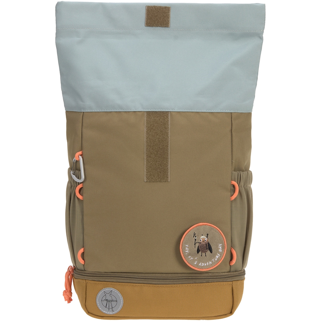 LÄSSIG Kinderrucksack »Nature, Mini Rolltop Backpack, Olive«, Reflektoren