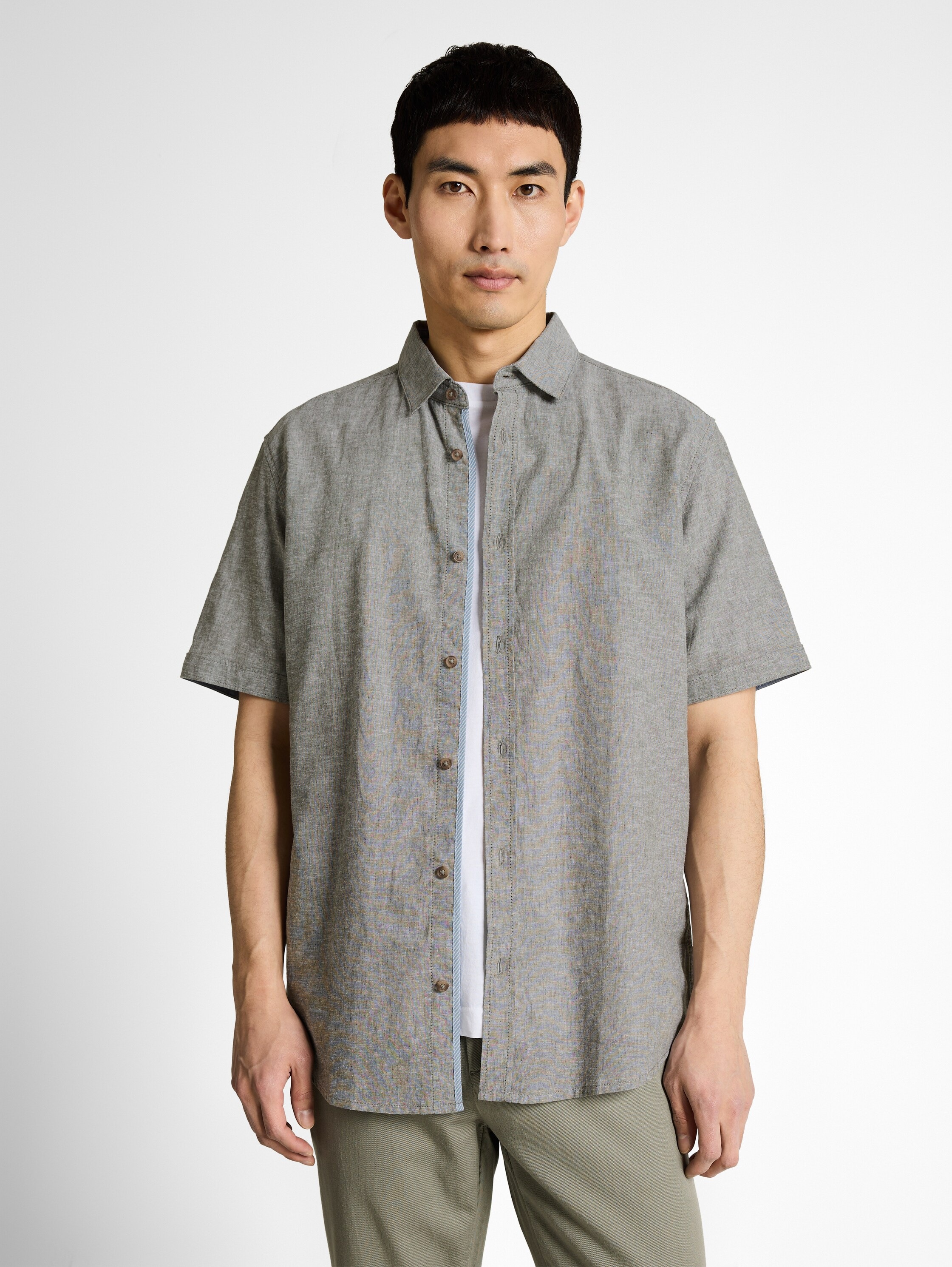 TOM TAILOR Kurzarmhemd mit Kent Kragen