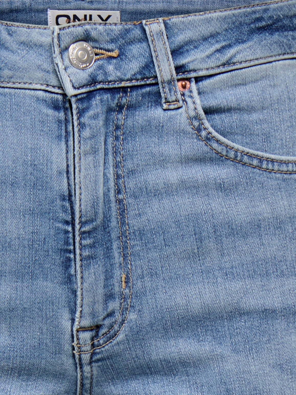 ONLY High-waist-Jeans »ONLMADISON BLUSH HW CP WD DNM CRO371NOOS« wide fit, knöchelfrei