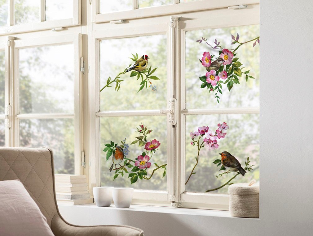 Komar Fensterdekoration »Spring Fever«, (1 St.), 2 Bogen in der Größe 31x31 cm