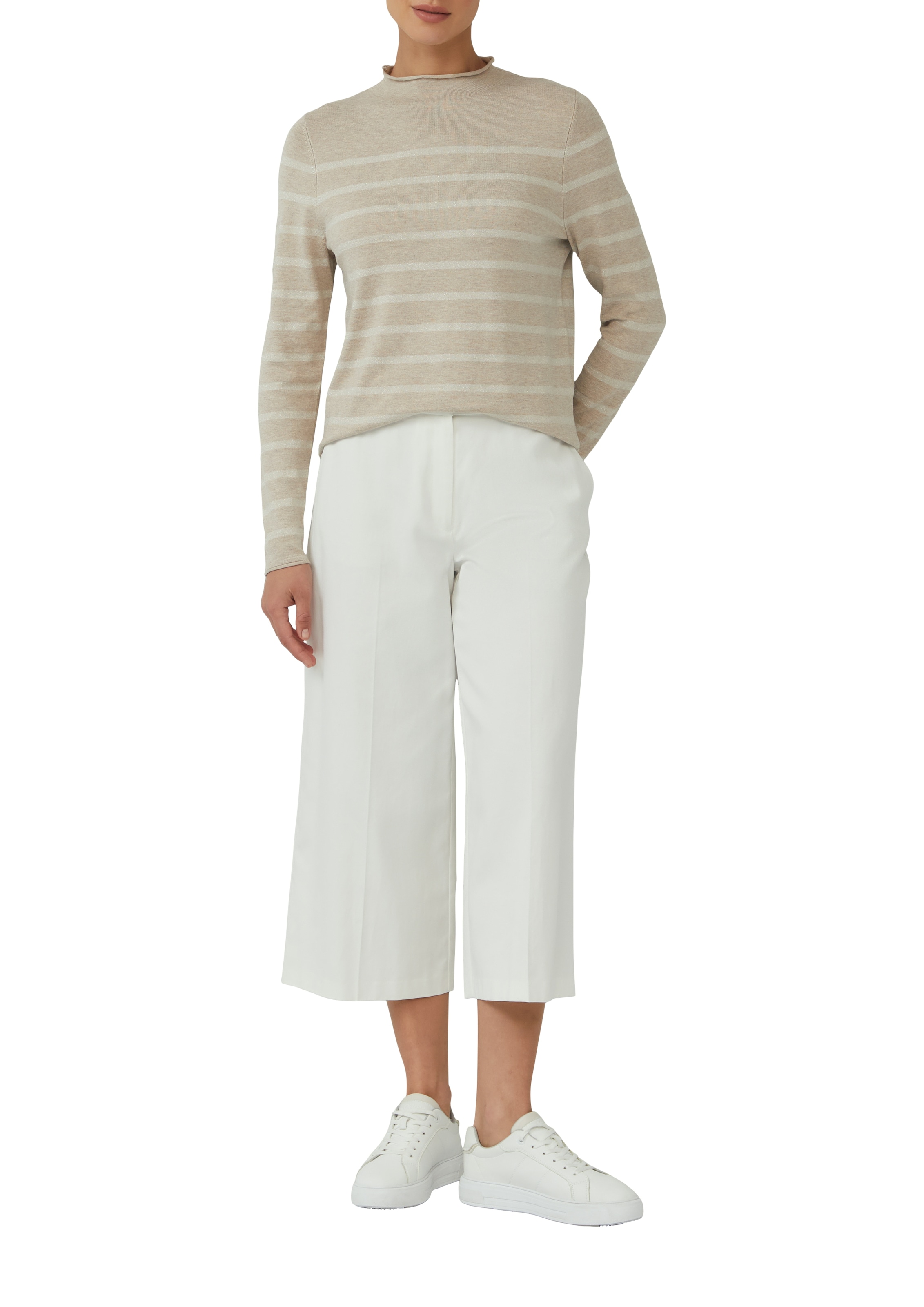 s.Oliver BLACK LABEL Strickpullover, mit Streifen Muster