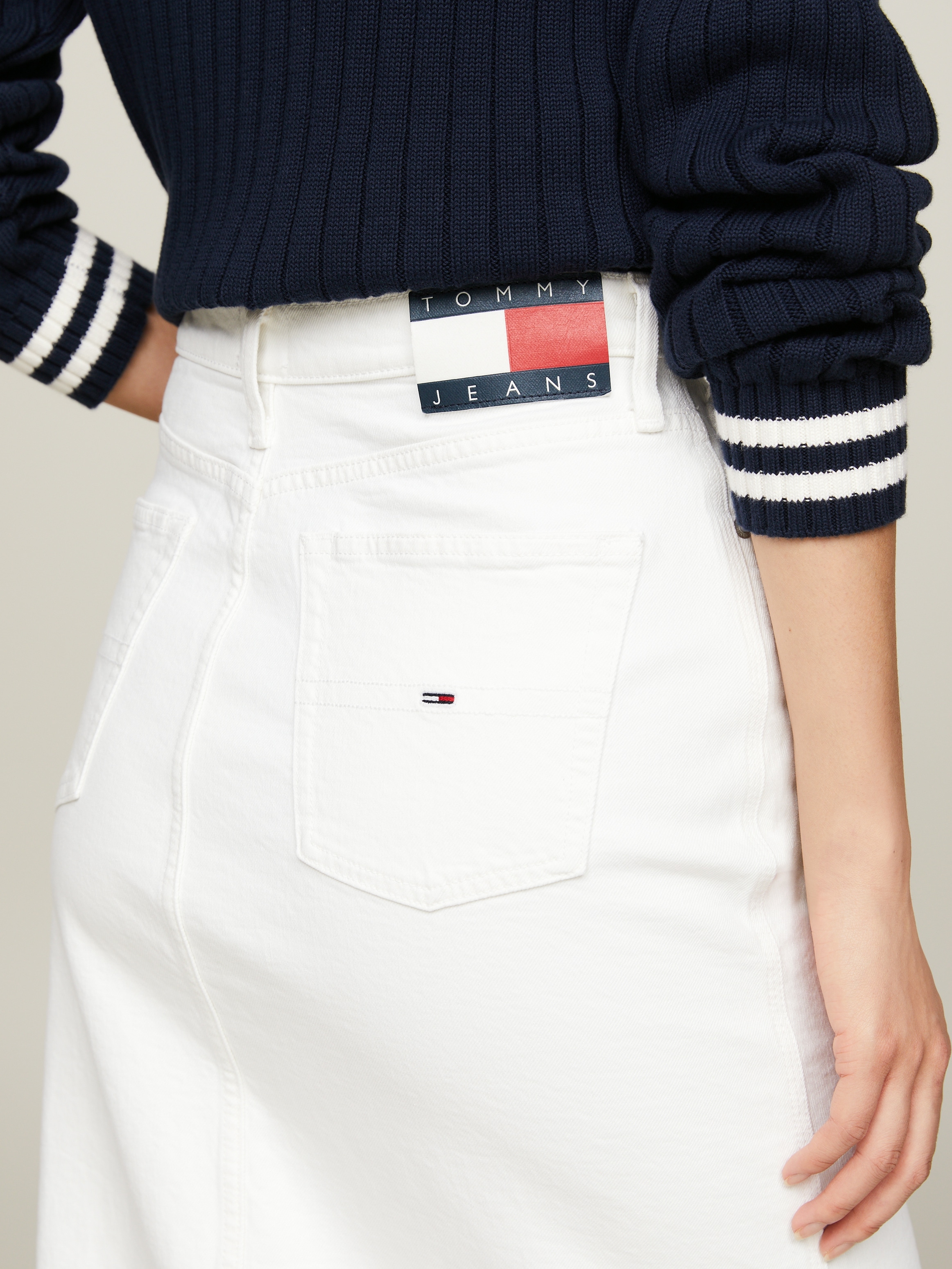 Tommy Jeans Jeansrock »CLAIRE HGH MAXI SKIRT BH6192«, Webrock im 5-Pocket-Style