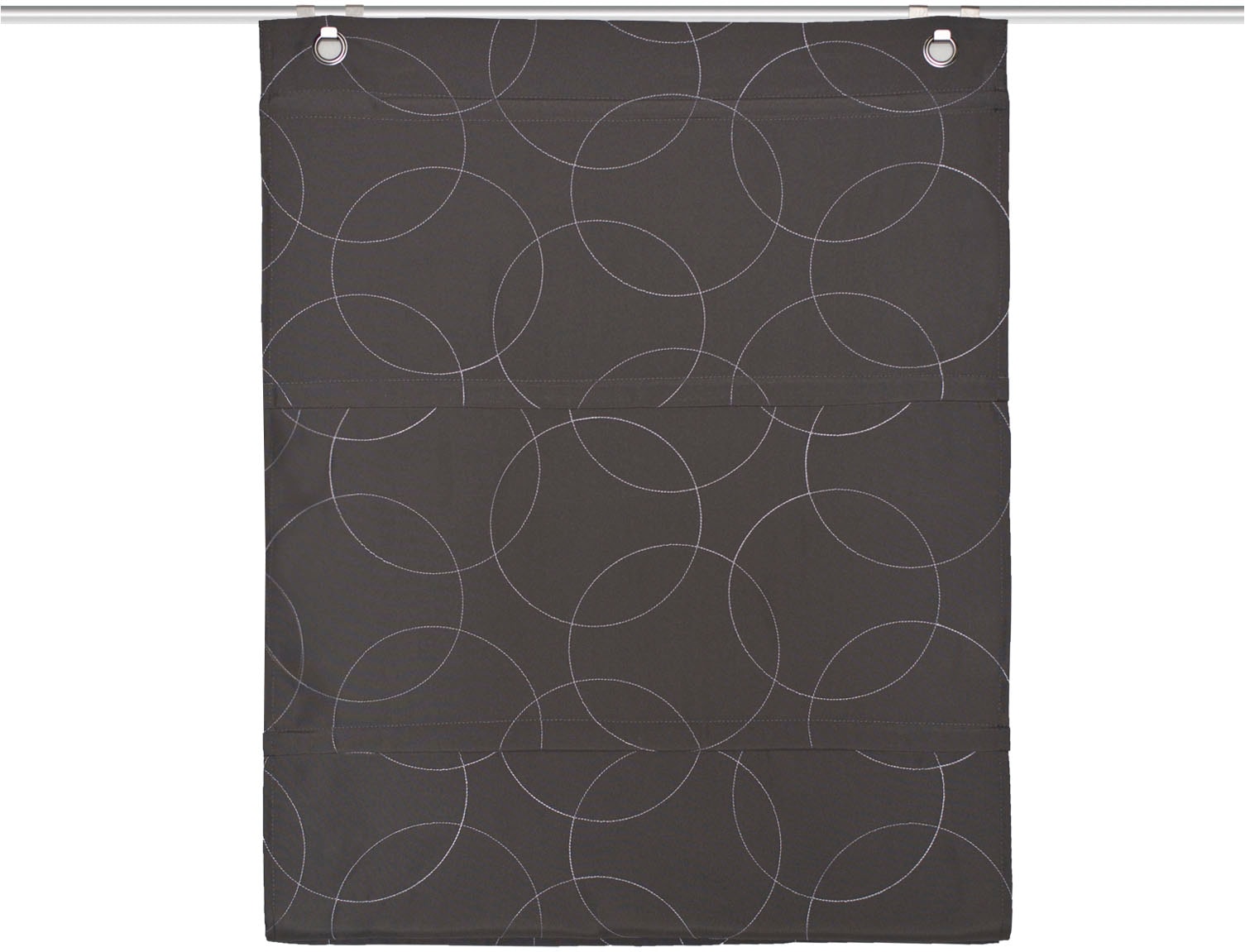 HOME WOHNIDEEN Magnetrollo »ADALIA« mit Hakenaufhängung ohne Bohren und Schrauben bestickt