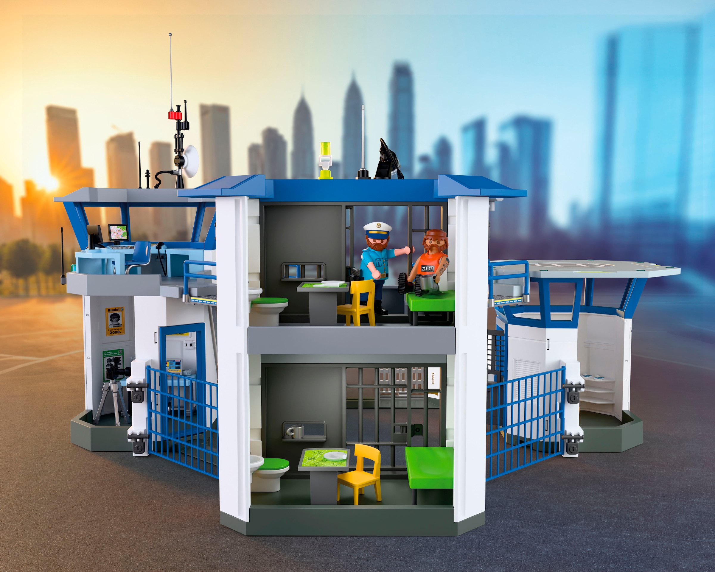 Playmobil® Konstruktions-Spielset »Polizei-Kommandozentrale (71873), Action Heroes«, (253 St.), Made in Europe