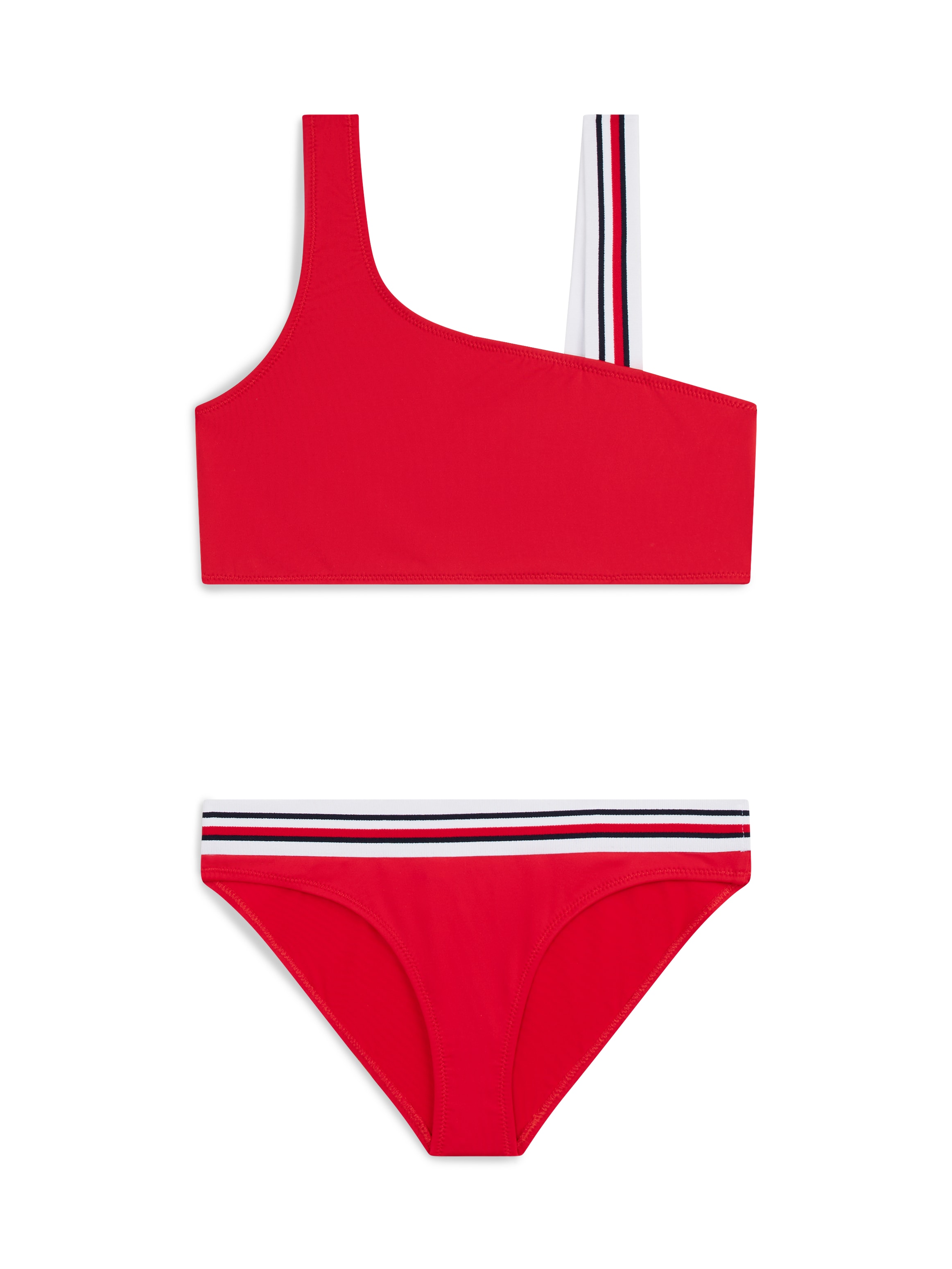 Tommy Hilfiger Swimwear Bandeau-Bikini »ONE SHOULDER BIKINI SET«, (Set, 2er), im One-Shoulder-Design