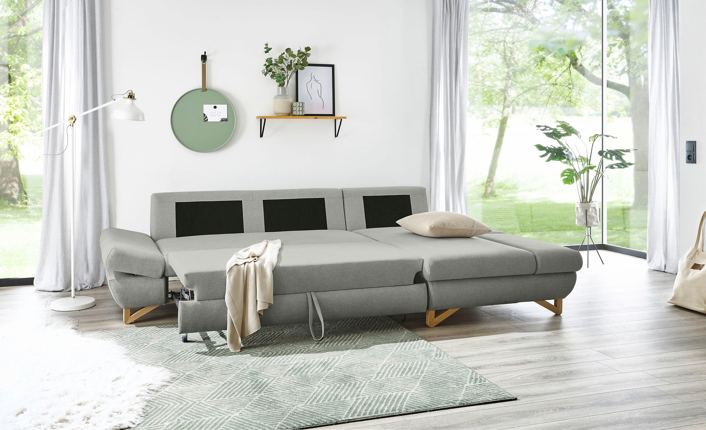 INOSIGN Schlafsofa »City/Giron« komfortable Bettfunktion (Liegefläche 245 x 138 cm), sowie Bettkasten