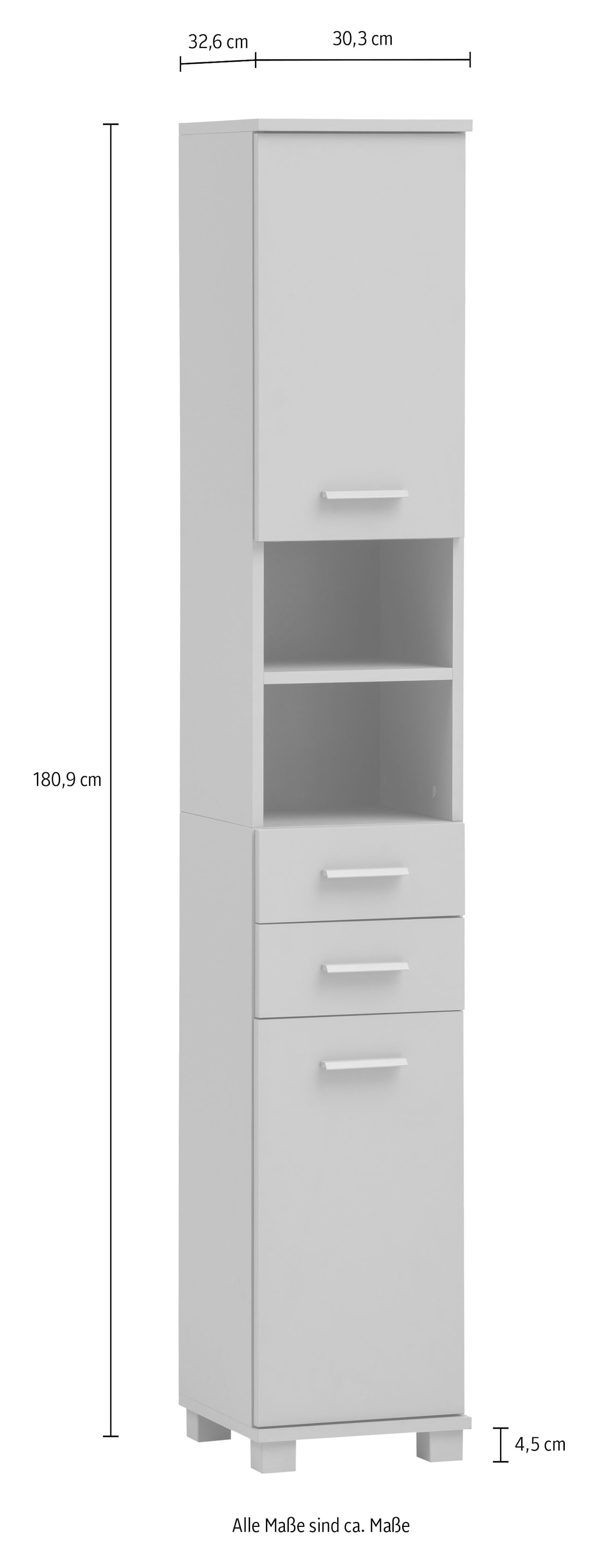 Schildmeyer Hochschrank »Mono, Breite 30 cm«, Made in Germany