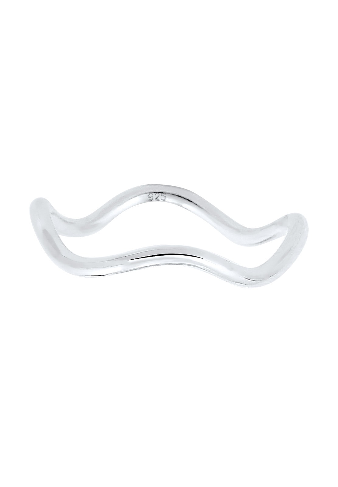 Elli Silberring »Ring Wellen Minimal Geo 925 Sterling Silber«