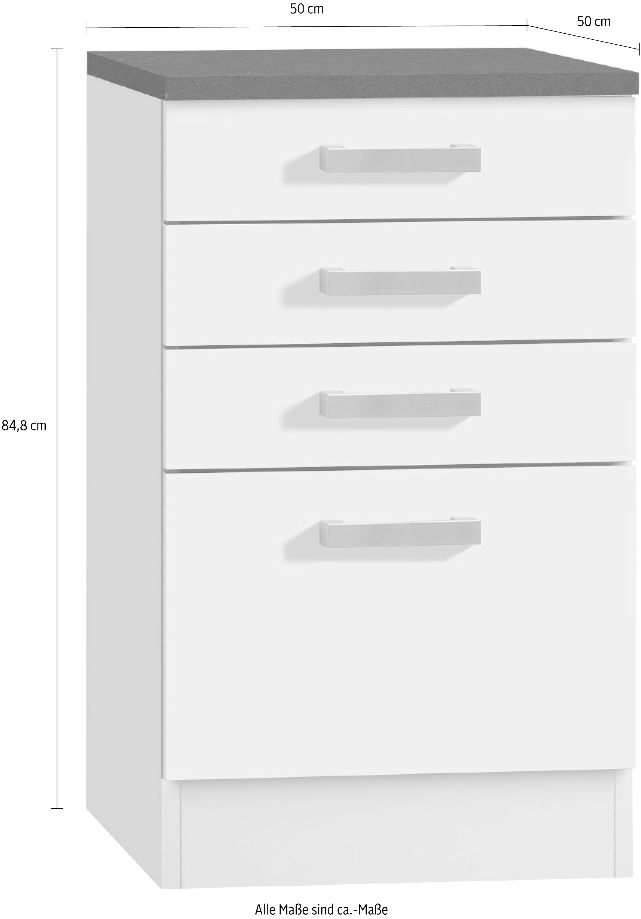 »Odense«, mit cm 50 Schubkästen und OPTIFIT 50 3 breit, 1 cm OTTO Unterschrank bei tief, Auszug