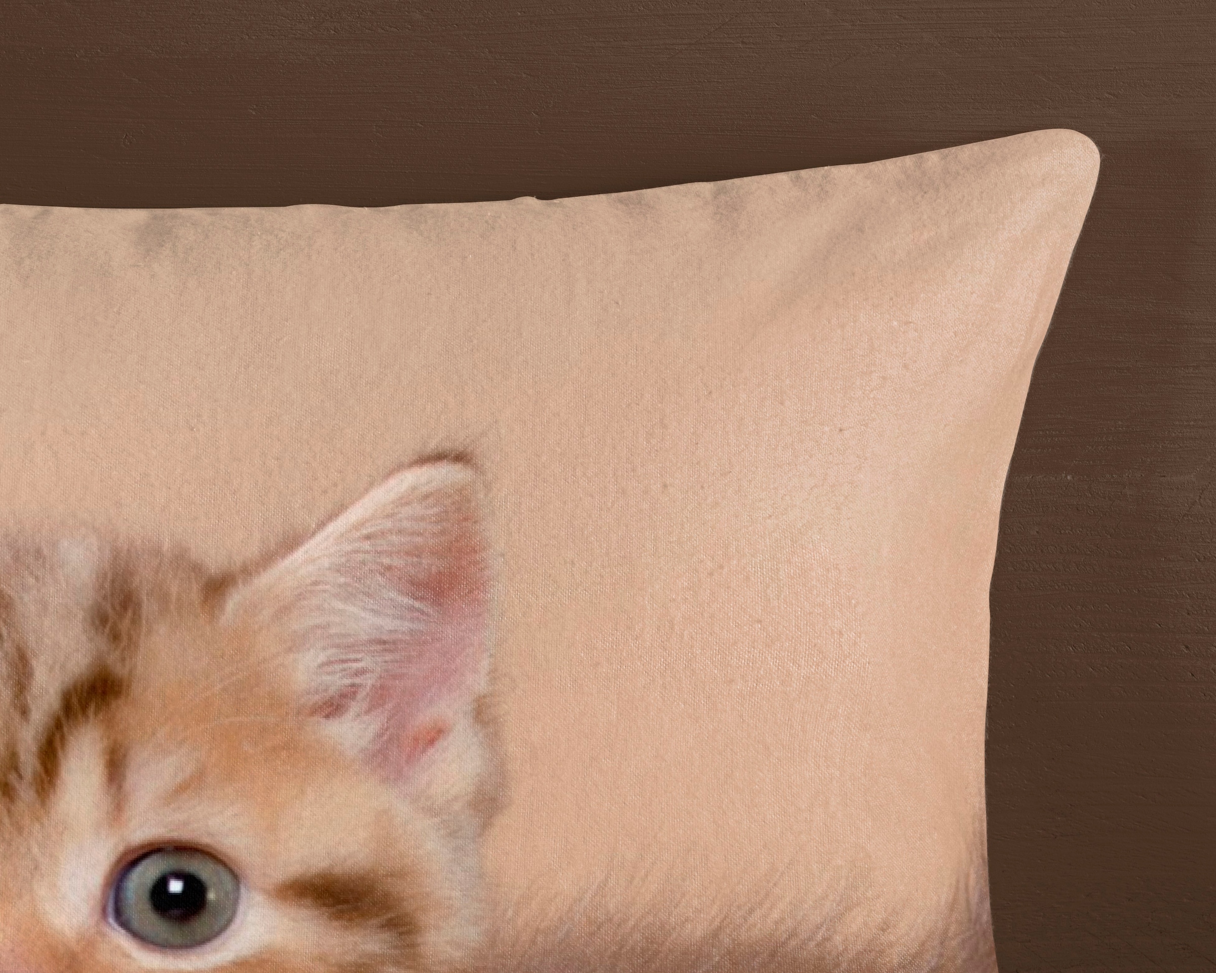 good morning Kinderbettwäsche »Stripe kitty«, Biber, 135x200, Warm, Weich, Wendeoptik, Reißverschluss, Kind, Katze