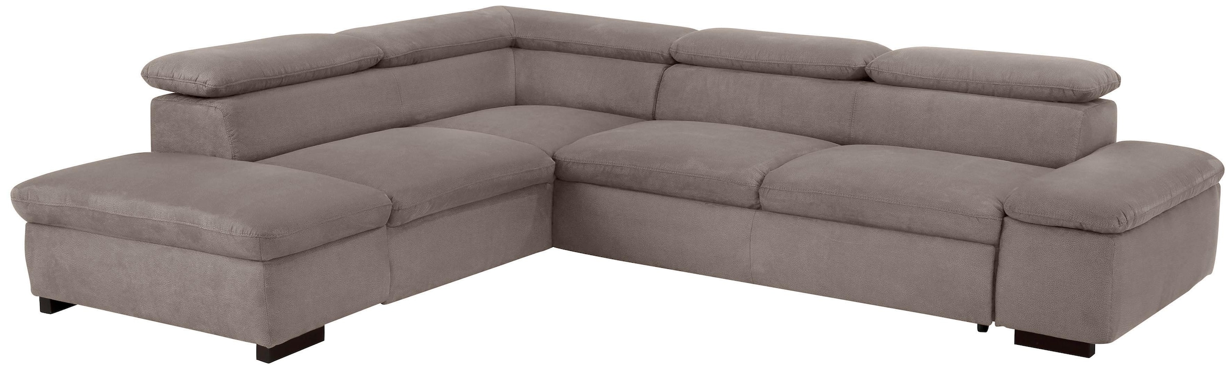 Home affaire Ecksofa »Alberto L-Form«, mit Kopfteilverstellung, wahlweise mit Bettfunktion