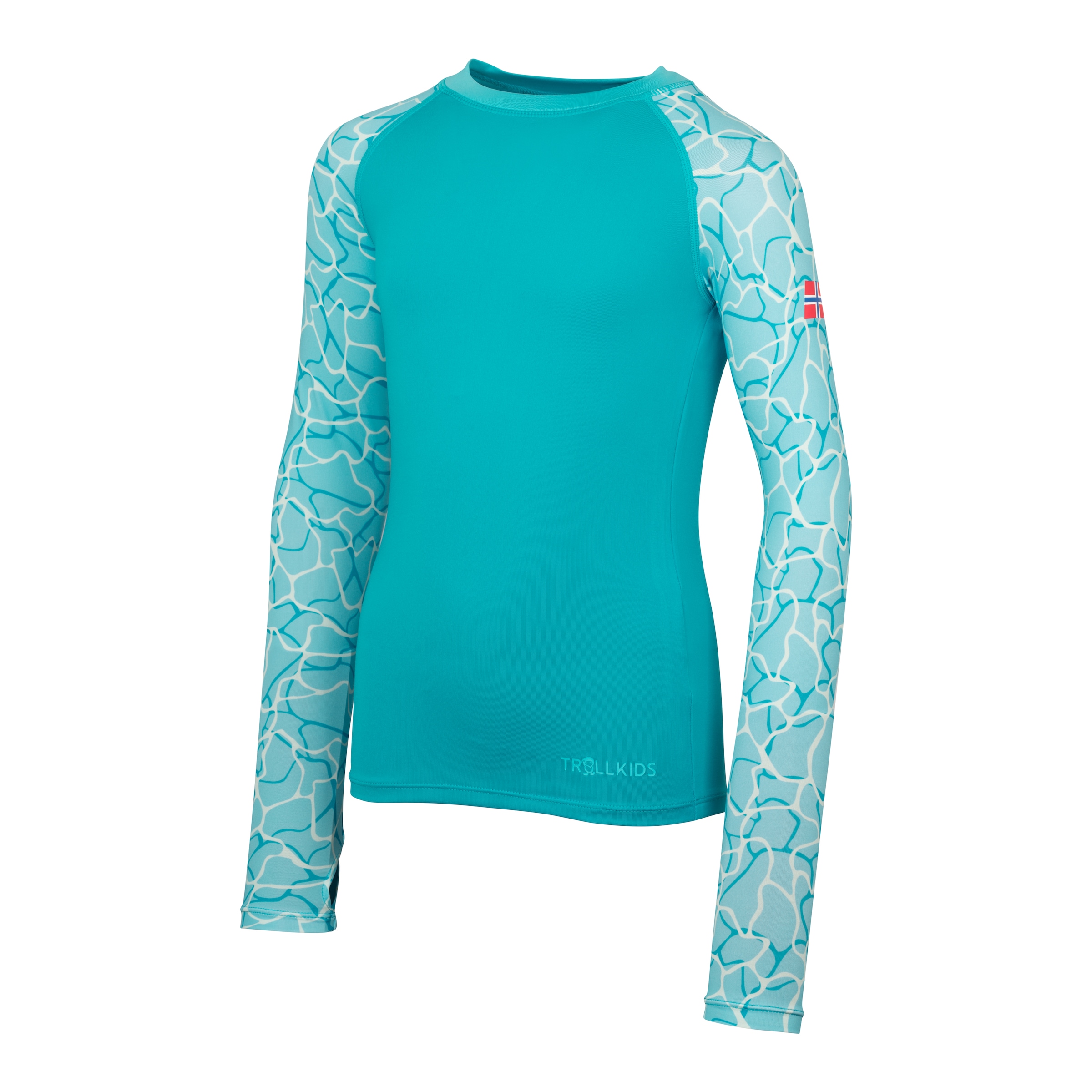 TROLLKIDS Longsleeve »GIRLS HAUKLAND SHIRT« körpernaher Schnitt, mit langen Ärmeln, mit Daumenlöchern