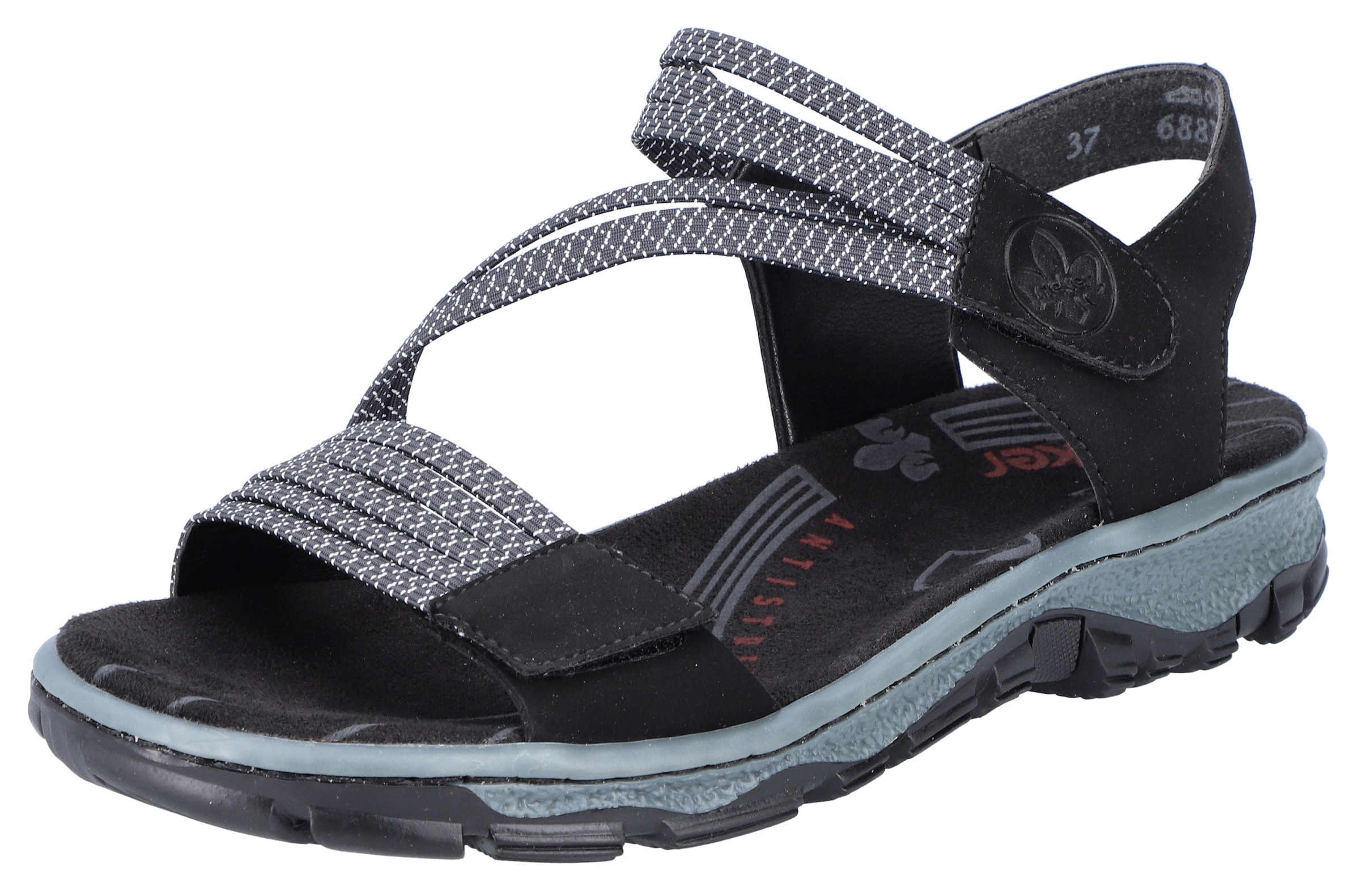 Riemchensandale, Sommerschuh, Sandalette, Klettschuh, in sportiver Optik