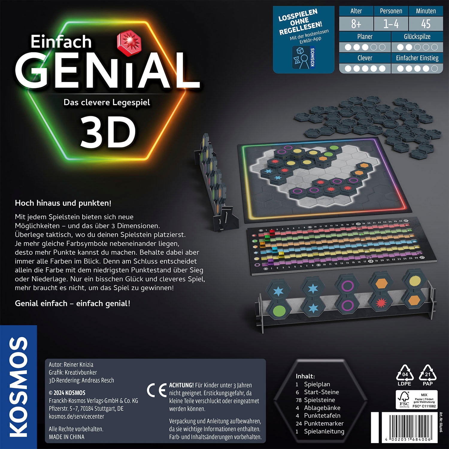 Kosmos Spiel »Einfach genial 3D«