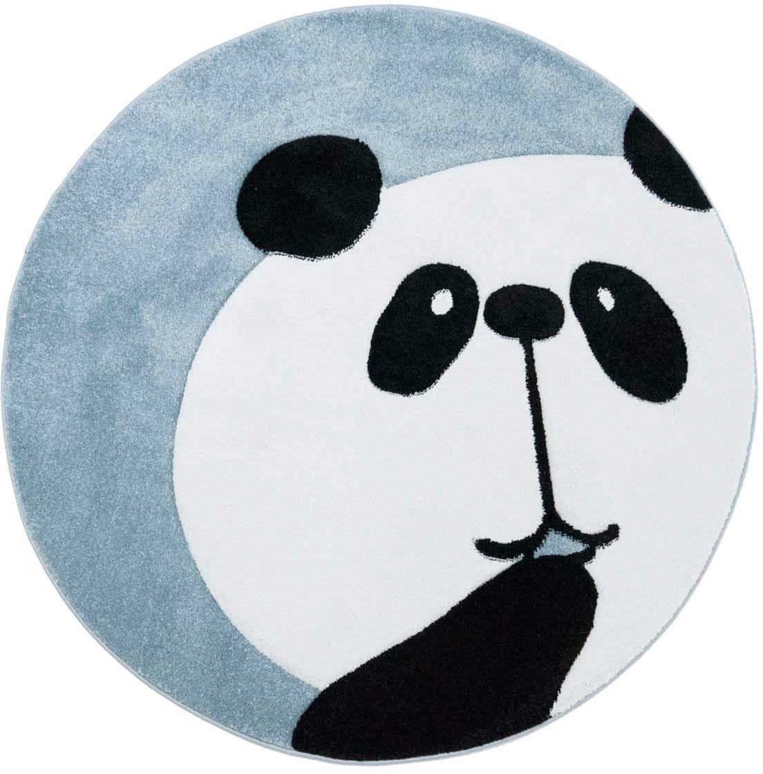 Carpet City Kinderteppich »Bueno Kids 1389«, rund, 13 mm Höhe, Spielteppich, Panda-Bär, 3D-Effekt, Weicher Flor, Pflegeleicht