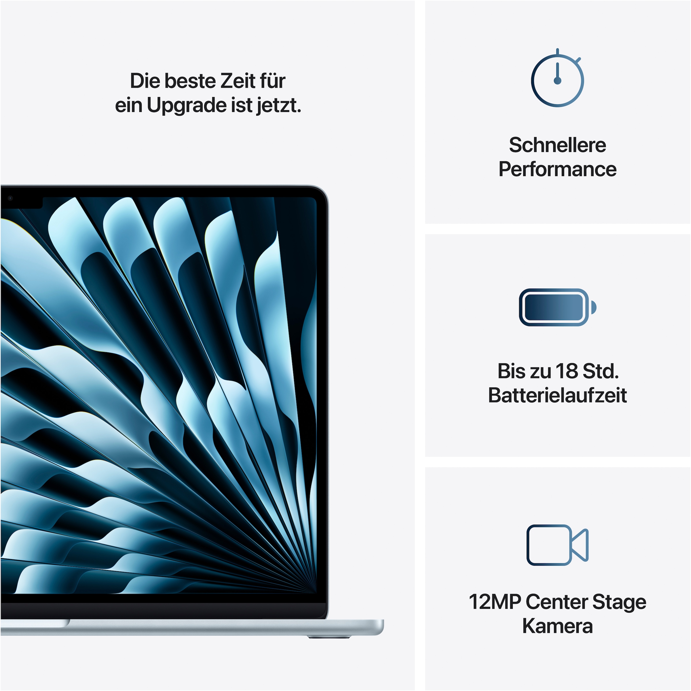 Apple Notebook »MacBook Air 15"«, 38,86 cm, / 15,3 Zoll, Apple, M4, 10-Core CPU, 512 GB SSD