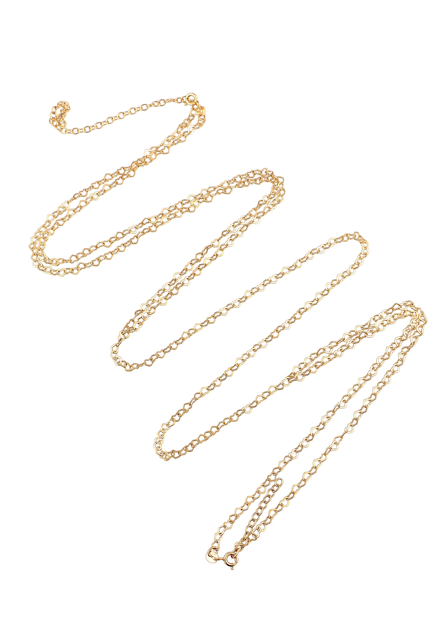 Elli Bauchkette »Schmuckzubehör Herz Body Chain Taillenkette 925 Silber«