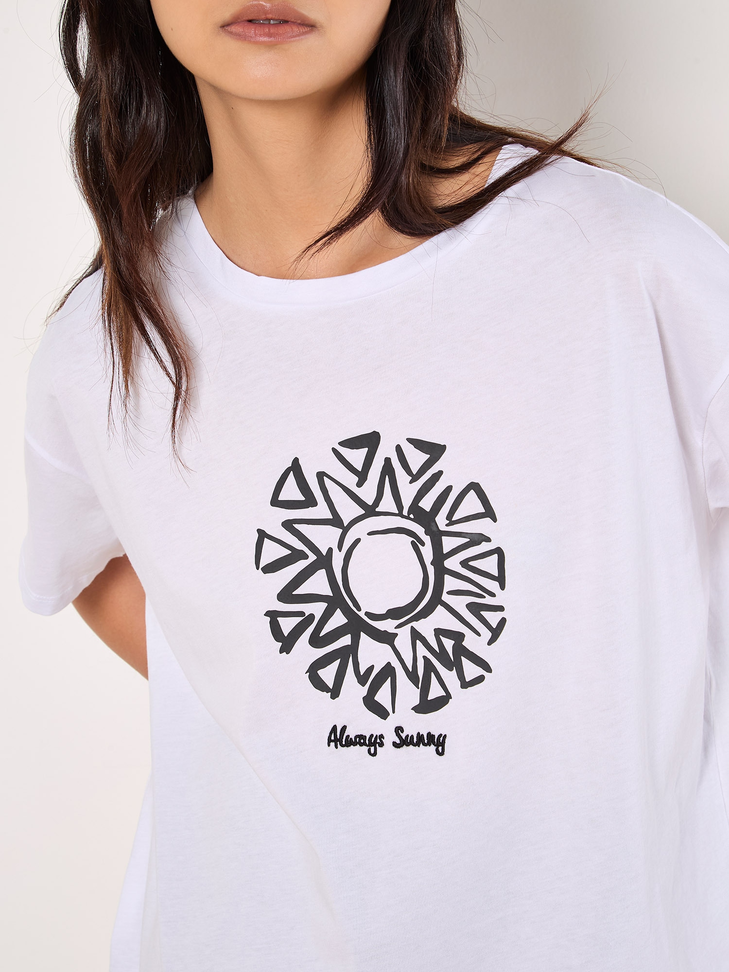 Apricot Shirttop »Top« mit Schriftzug