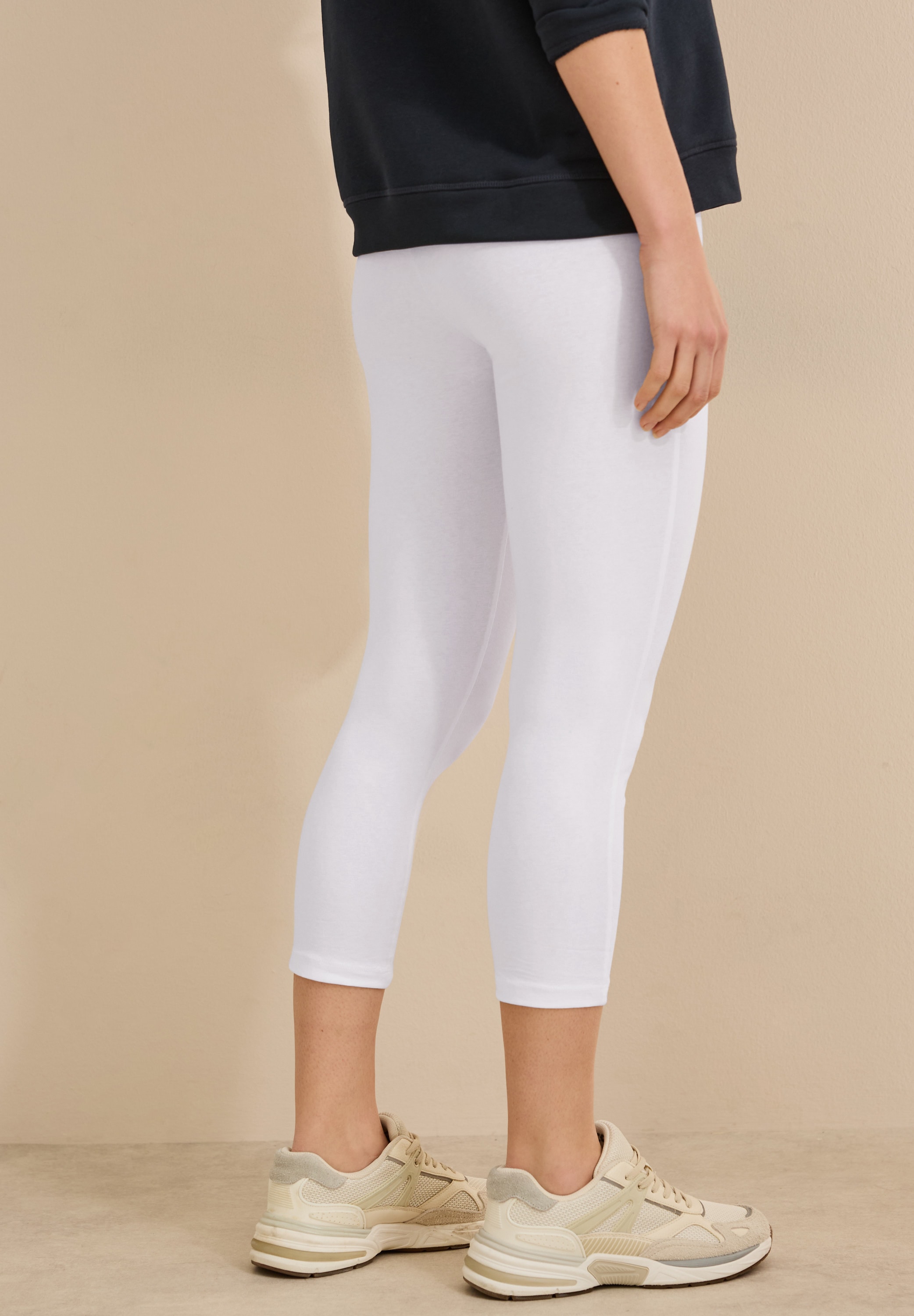 Cecil 3/4-Leggings  Capri mit Stretch und elastischem Bund
