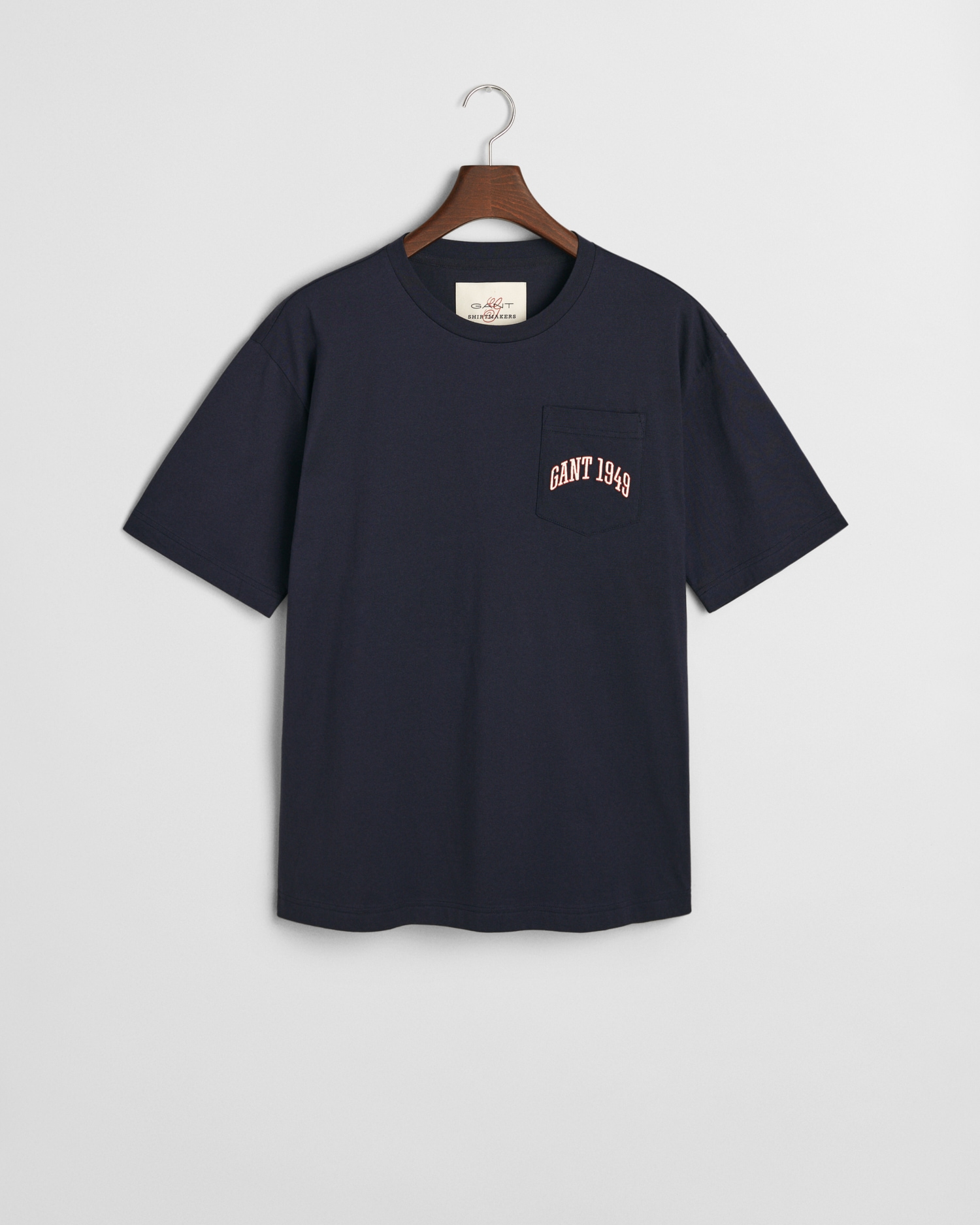 Gant T-Shirt »POCKET GRAPHIC TSHIRT«, Grafische GANT-Stickerei auf der Brusttasche
