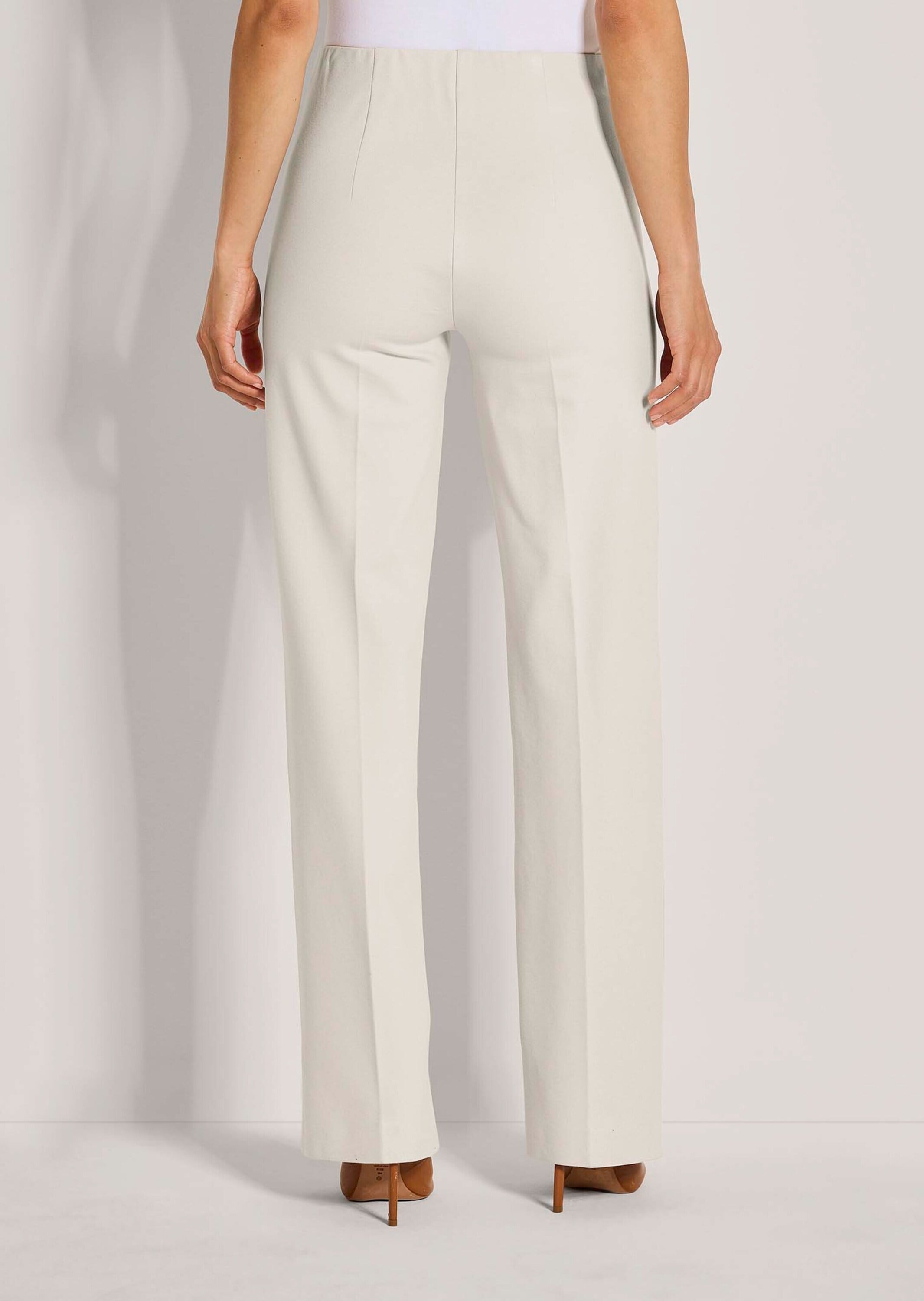 MADELEINE Jerseyhose »Jerseyhose Weite Jerseyhose mit Biesen«