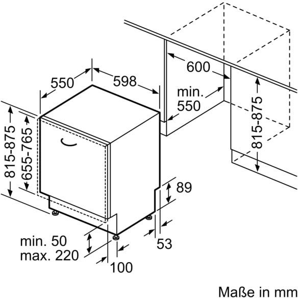 NEFF vollintegrierbarer Geschirrspüler, N 70, S197TCX00E, 14 Maßgedecke, Gap Light: seitliches Licht zeigt Reinigungsvorgang