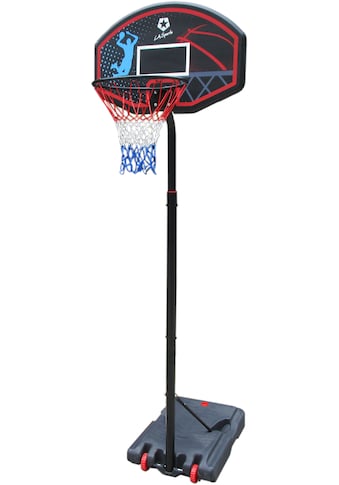 Basketballkorb, (Set, 3 St., Komplett-Set mit Basketballkorb, Netz und Ständer), mit...