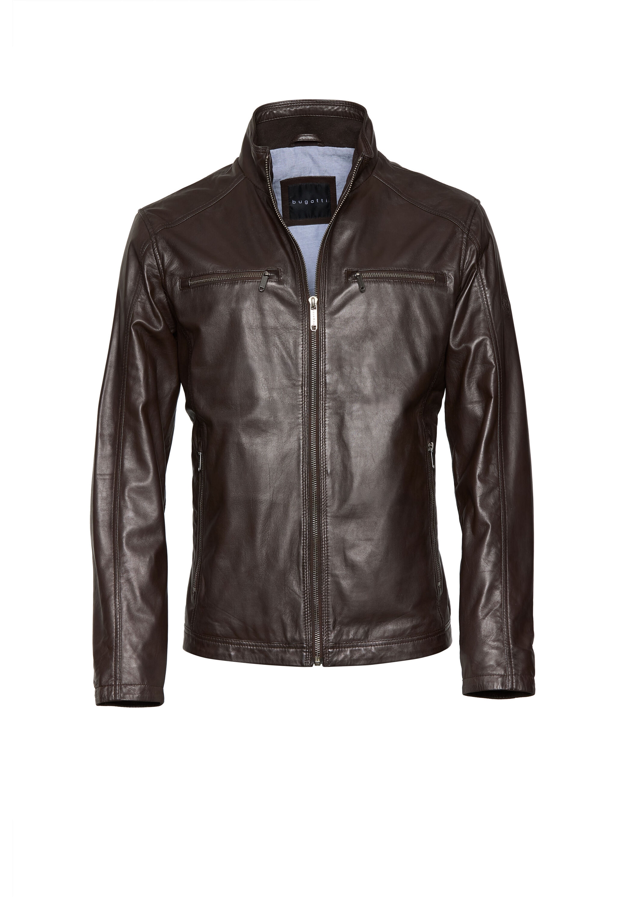 bugatti Lederjacke »BUTOTO« ohne Kapuze in Regular Fit