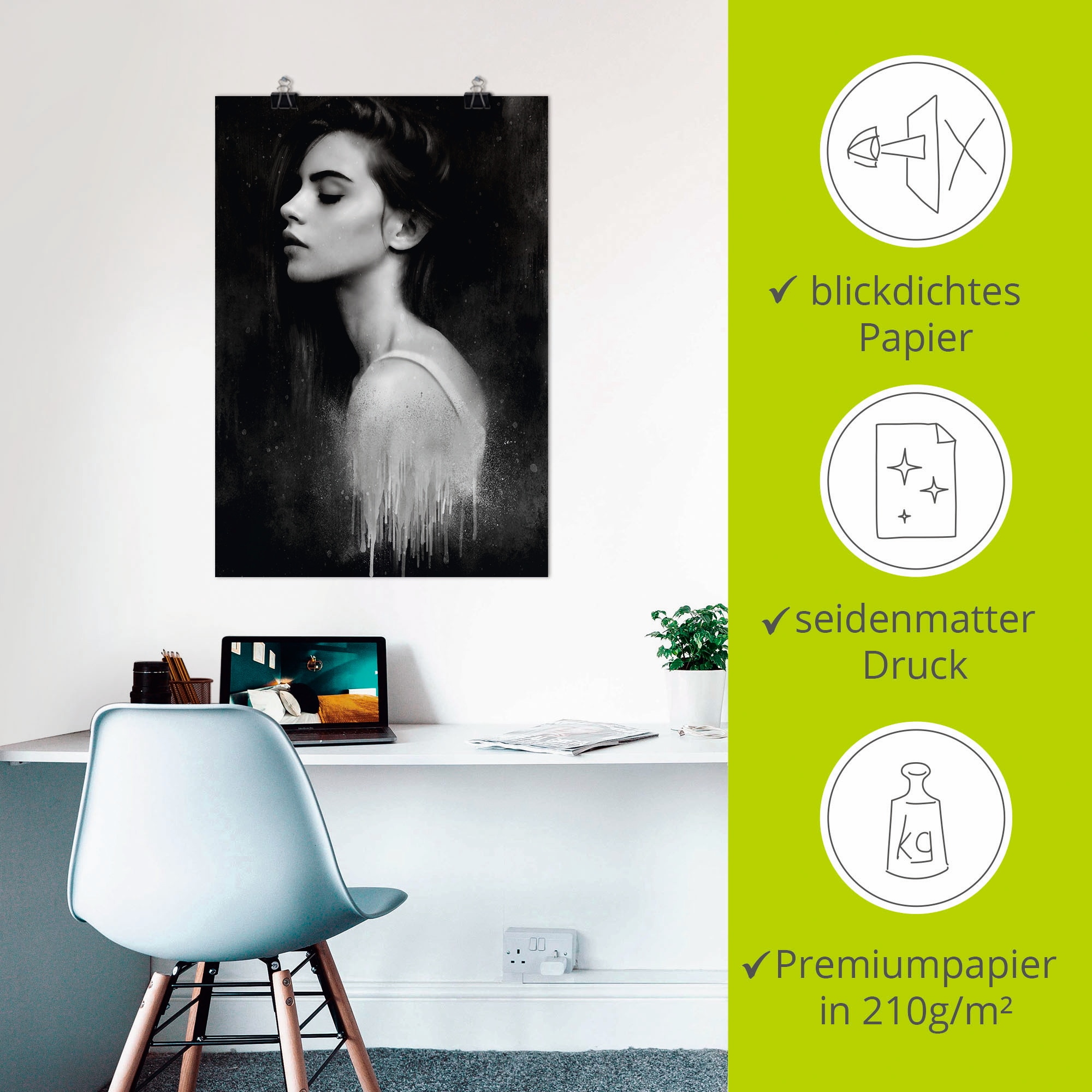 Artland Wandbild »Look at me«, Portrait, (1 St.), als Leinwandbild, Poster in verschied. Größen