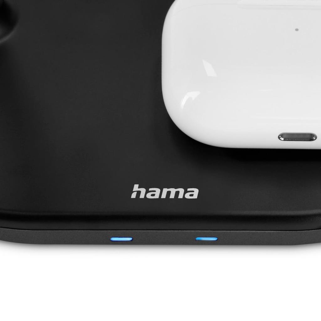 Hama Induktions-Ladegerät »3in1 Wireless Charger Ladestation für Apple iPhone AirPod Apple Watch«