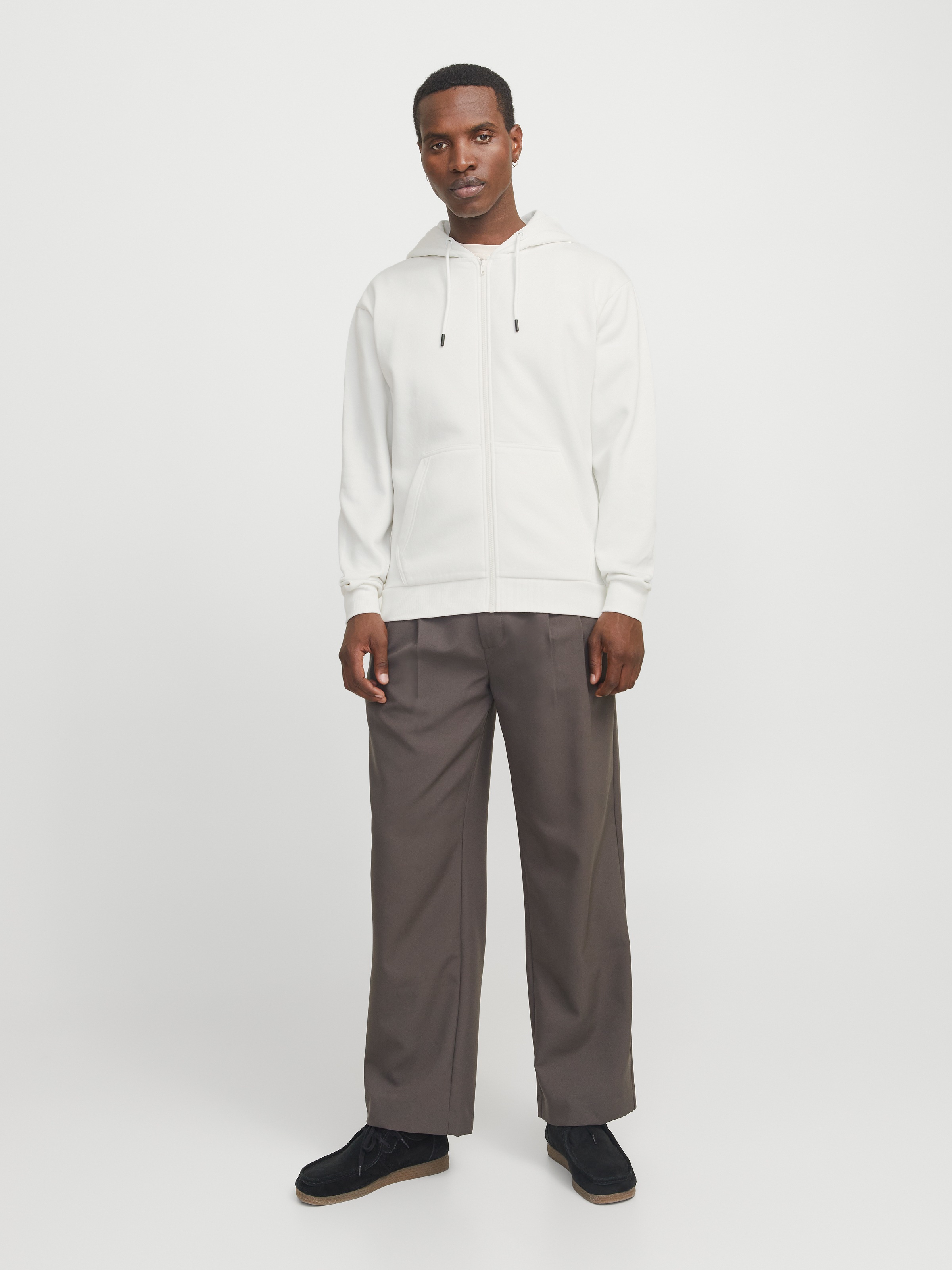 Jack & Jones Kapuzensweatjacke »JJEBRADLEY mit Kapuze, ideal für kalte Jahreszeit« Materialmix, relaxed fit