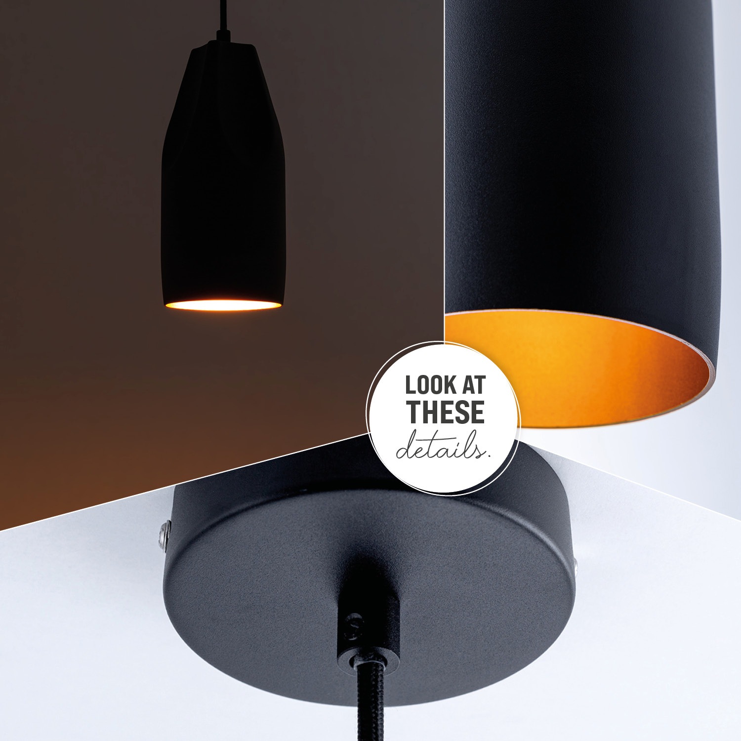 Paco Home Pendelleuchte »HURLEY I« E27 Hängelampe Esszimmer Küchenlampe Hängend Esstischlampe Innen Gold