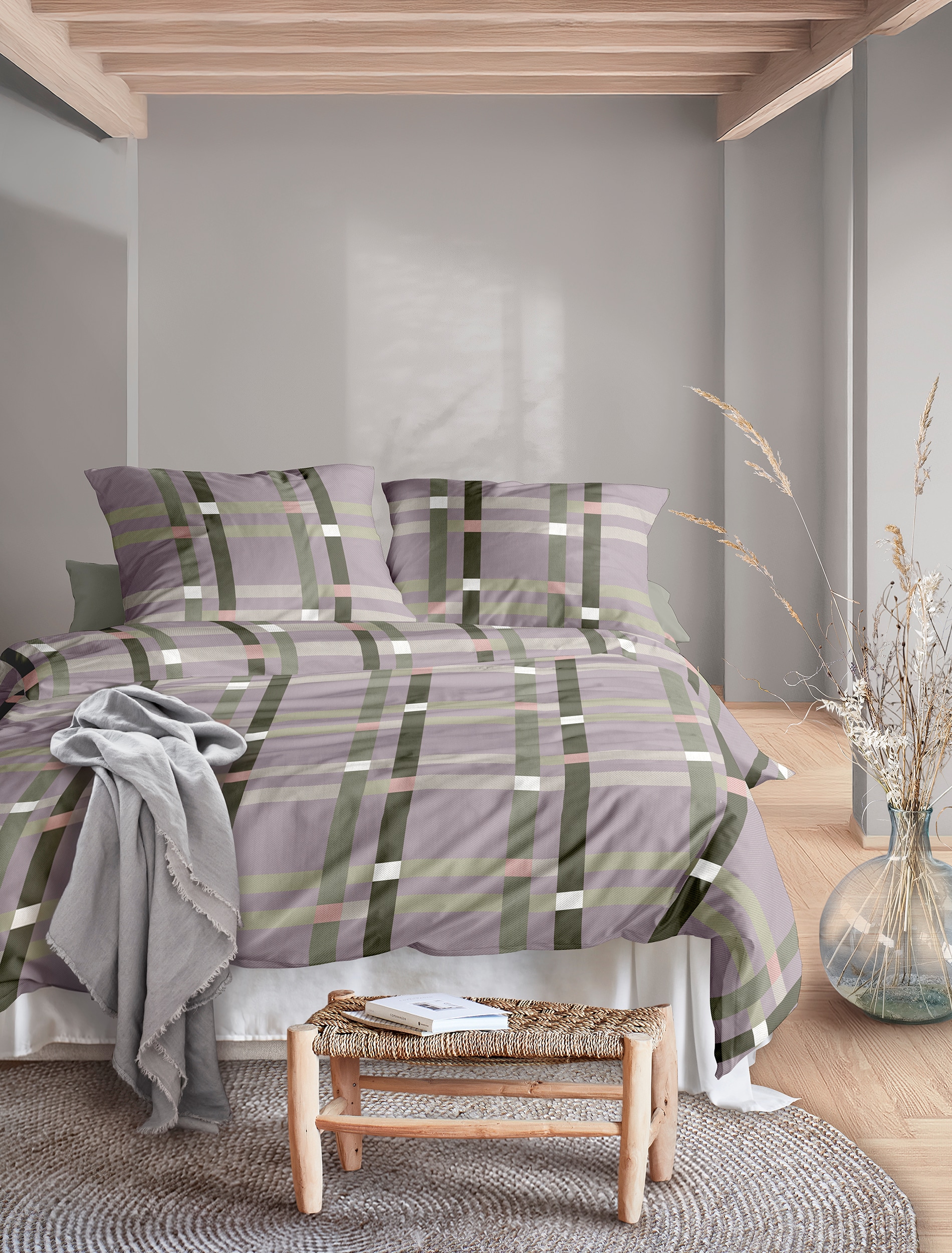 Irisette Bettwäsche »Wave 8795« 2 Mako-Satin, anschmiegsam und atmungsaktiv, Ganzjahresqualität