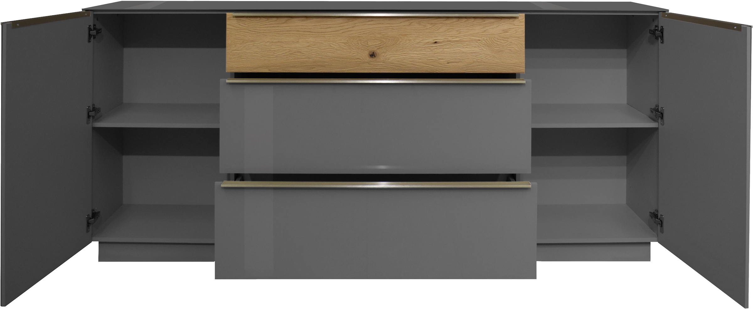 Mäusbacher Sideboard Sideboard, BHT 214/92/42 cm, inkl. Griffbeleuchtung, Türdämpfung