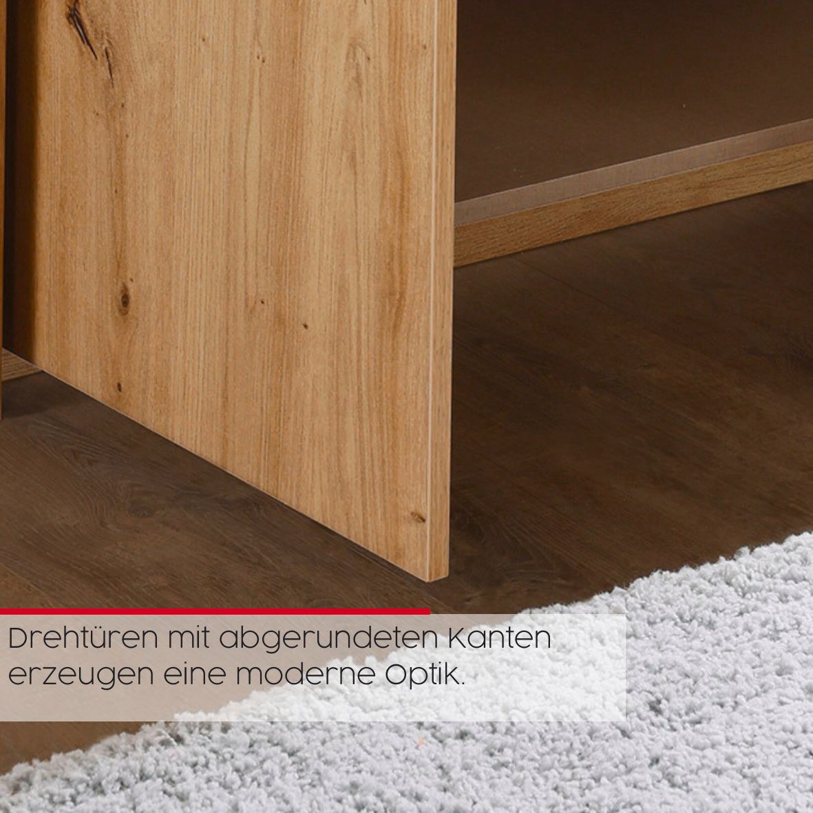 rauch Drehtürenschrank »Skat Meridian«, Glasfront, inkl. Innenspiegel und 4 Innenschubladen
