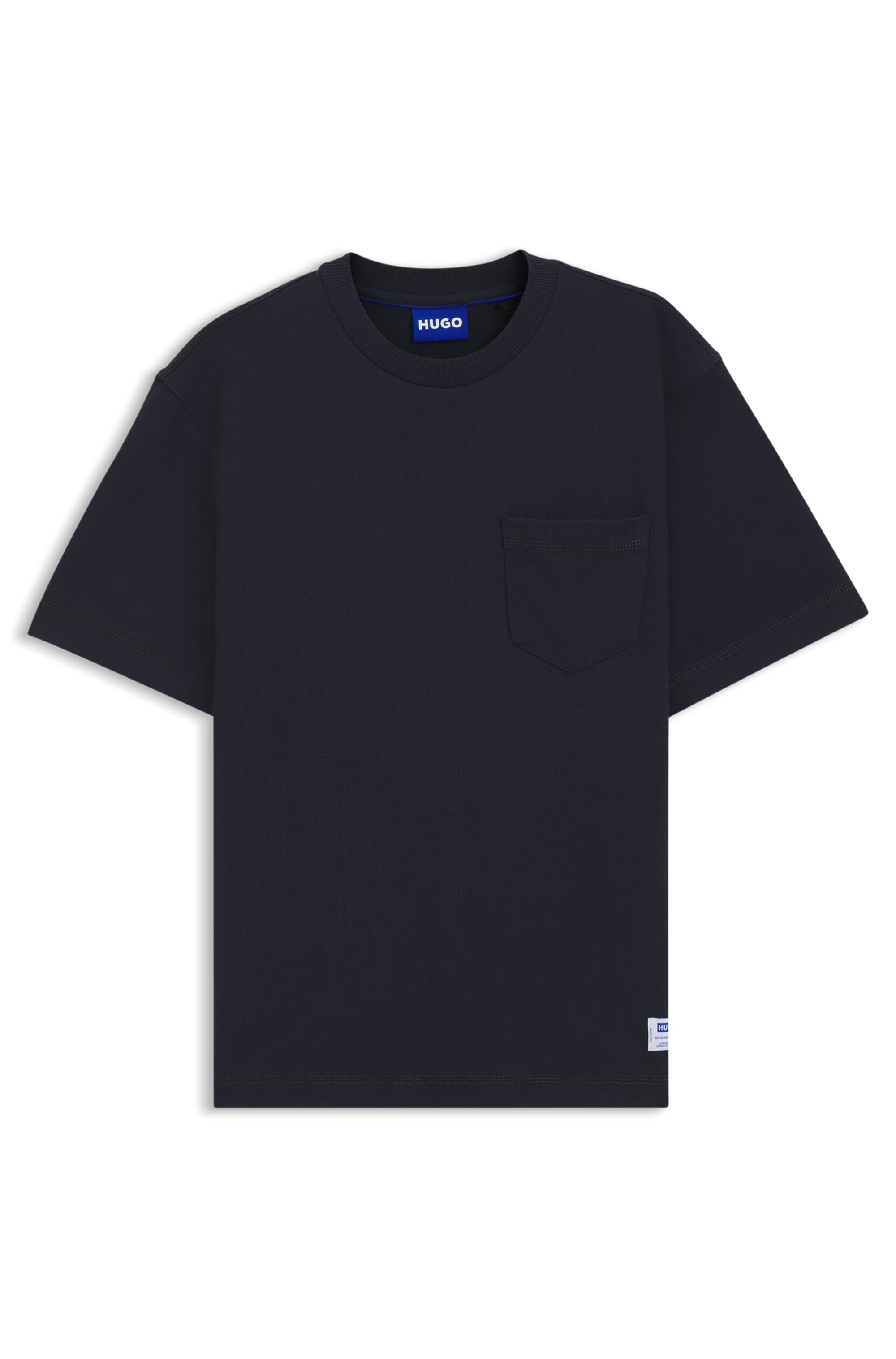 HUGO Blue T-Shirt »Nestite« mit aufgesetzter Brusttasche, Rundhalsform