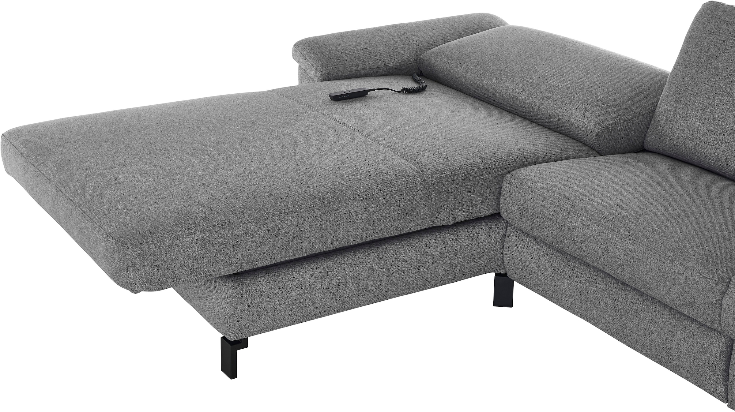3C Candy Ecksofa »Mainau L-Form«, Relaxfunktion im 1,5-Sitzer, motorische Schlaffunktion in Longchair
