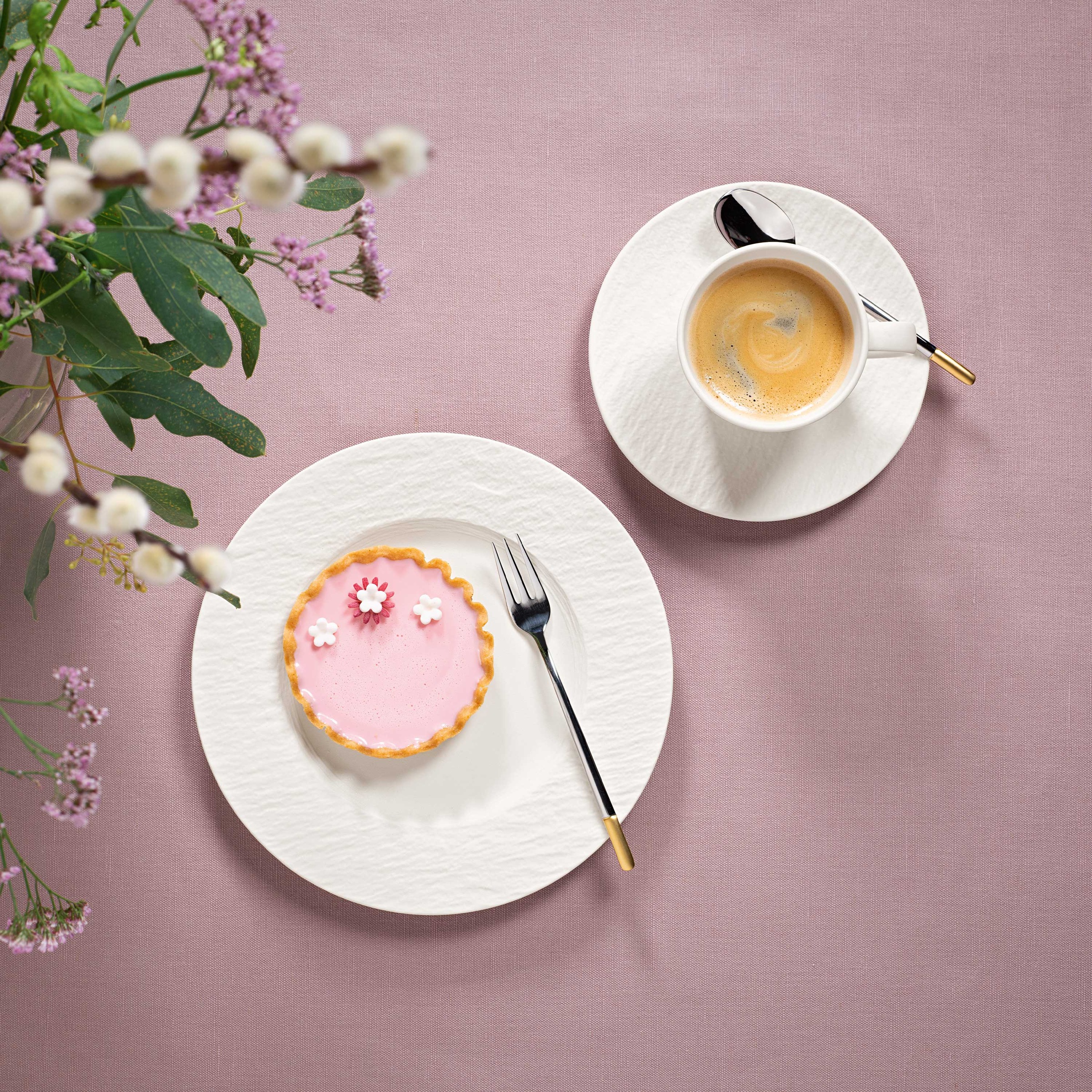 Villeroy & Boch Frühstücks-Geschirrset »Manufacture Rock Fruehstuecksset« Premium Porzellan