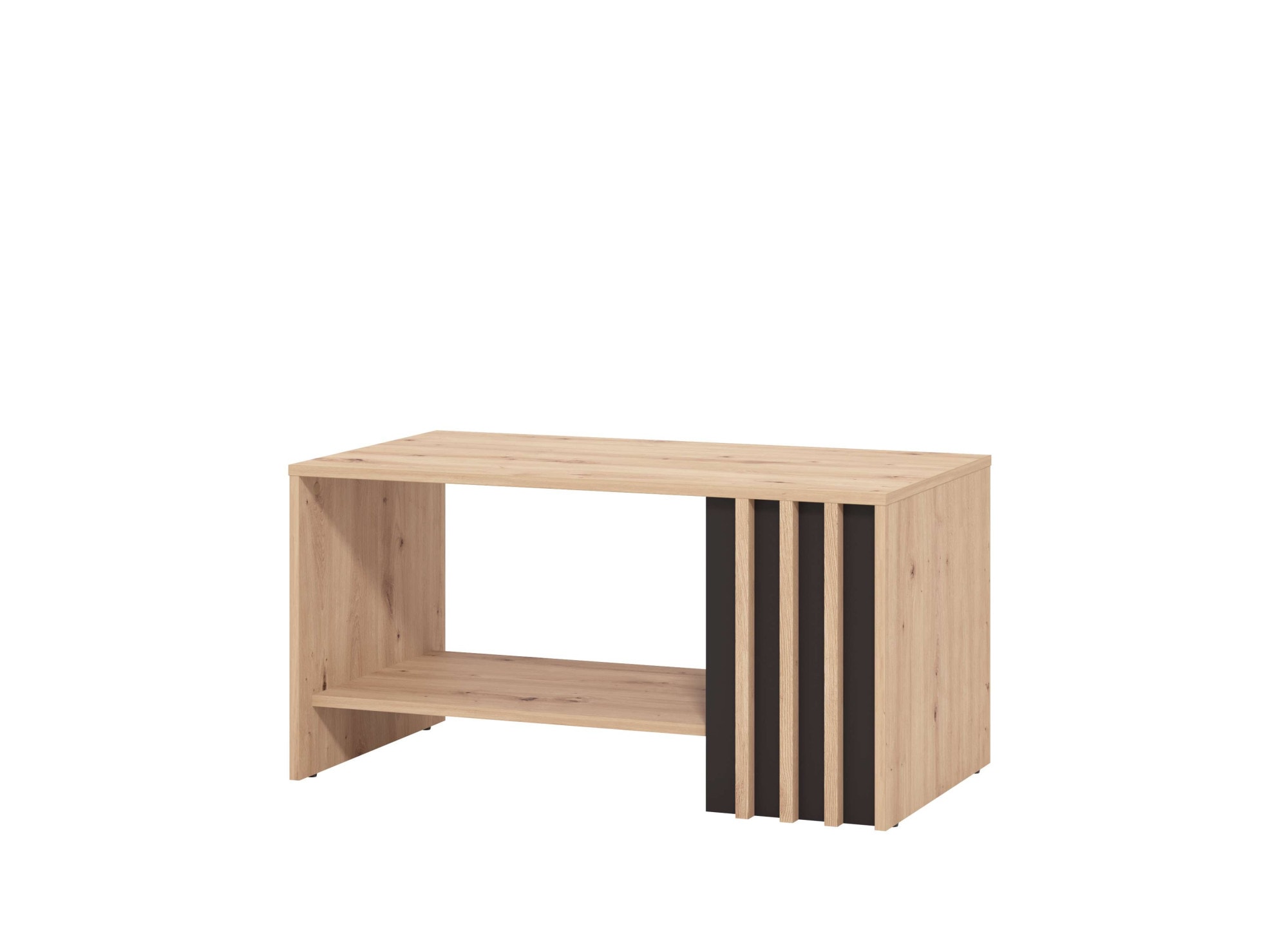 Home affaire Couchtisch »Laval, Wohnzimmertisch, Sofatisch, Beistelltisch, Kaffeetisch« Eleganter Couchtisch mit viel Stauraum, Lamellen-Optik