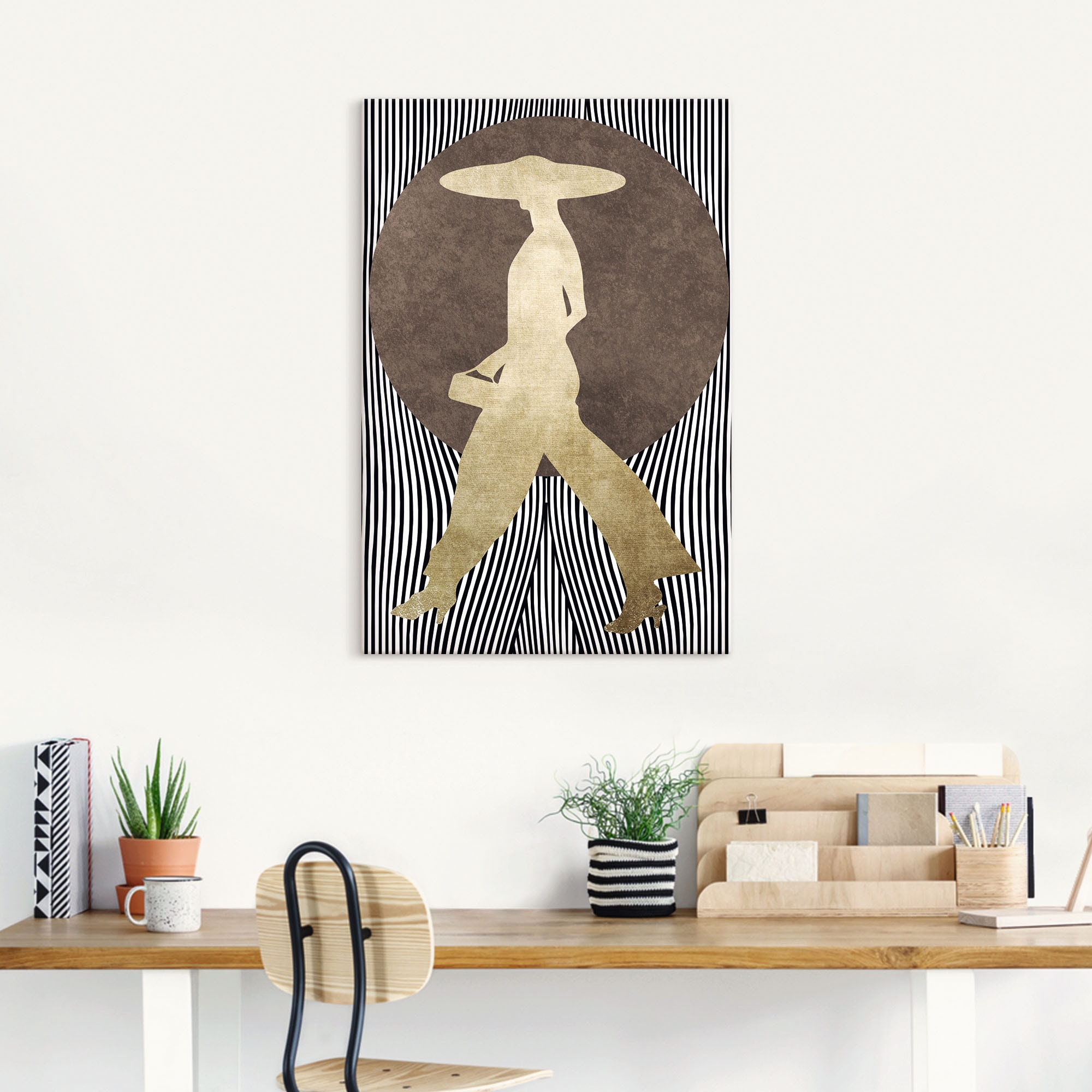 Artland Leinwandbild »Madame Noir« Bilder von Frauen 1 Stk. tlg. auf Holzrahmen gespannt