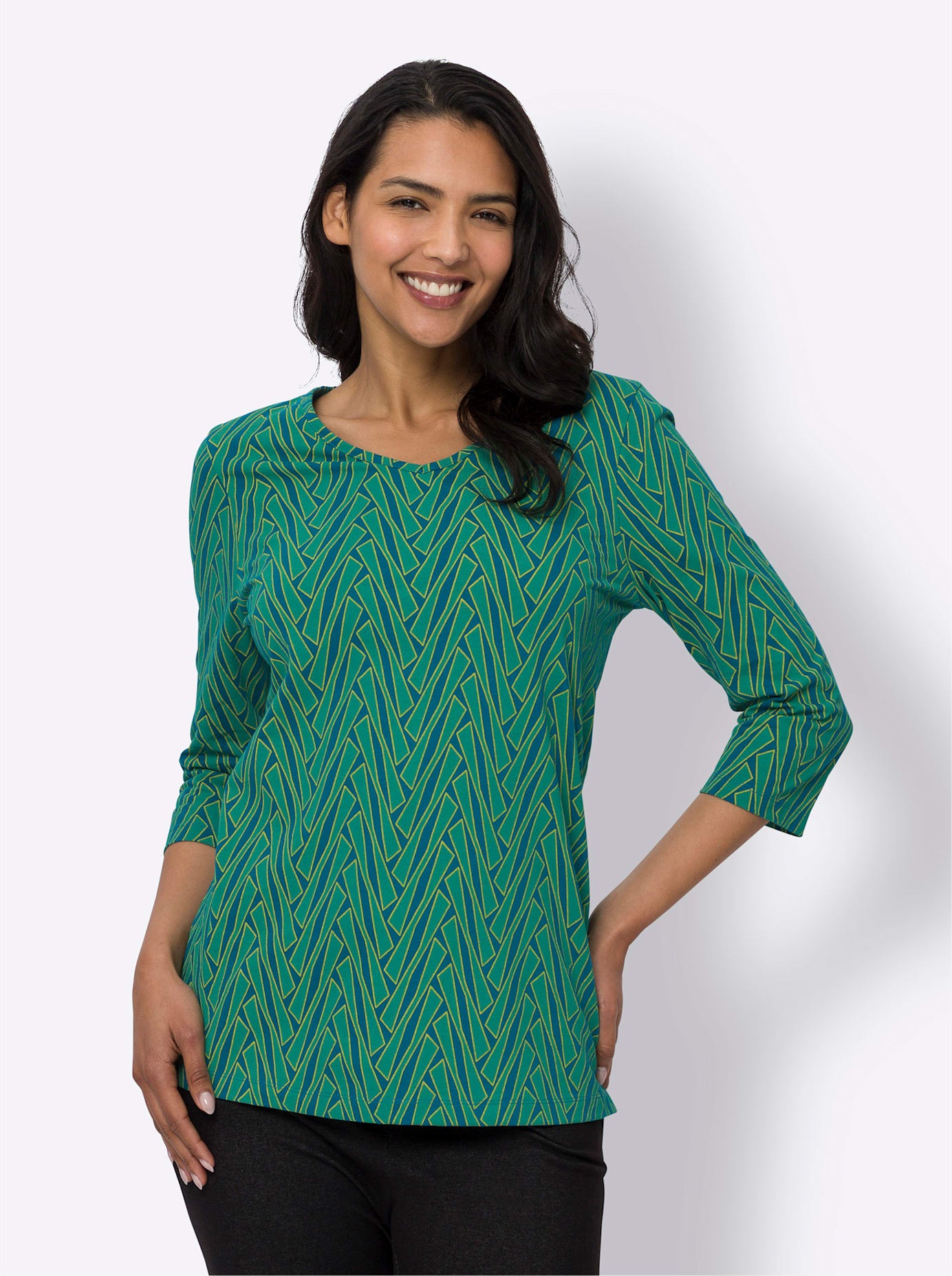 3/4-Arm-Shirt »Freizeitshirt«, (1 tlg.)