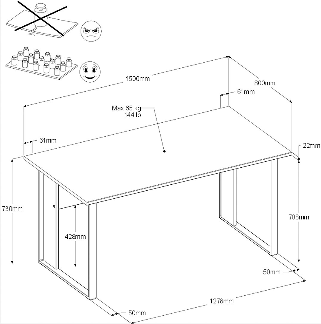 Parisot Büromöbel-Set »Start Up« Set, 1-tlg., 2 tlg. Gesamtarbeitsfläche 189 x 80cm
