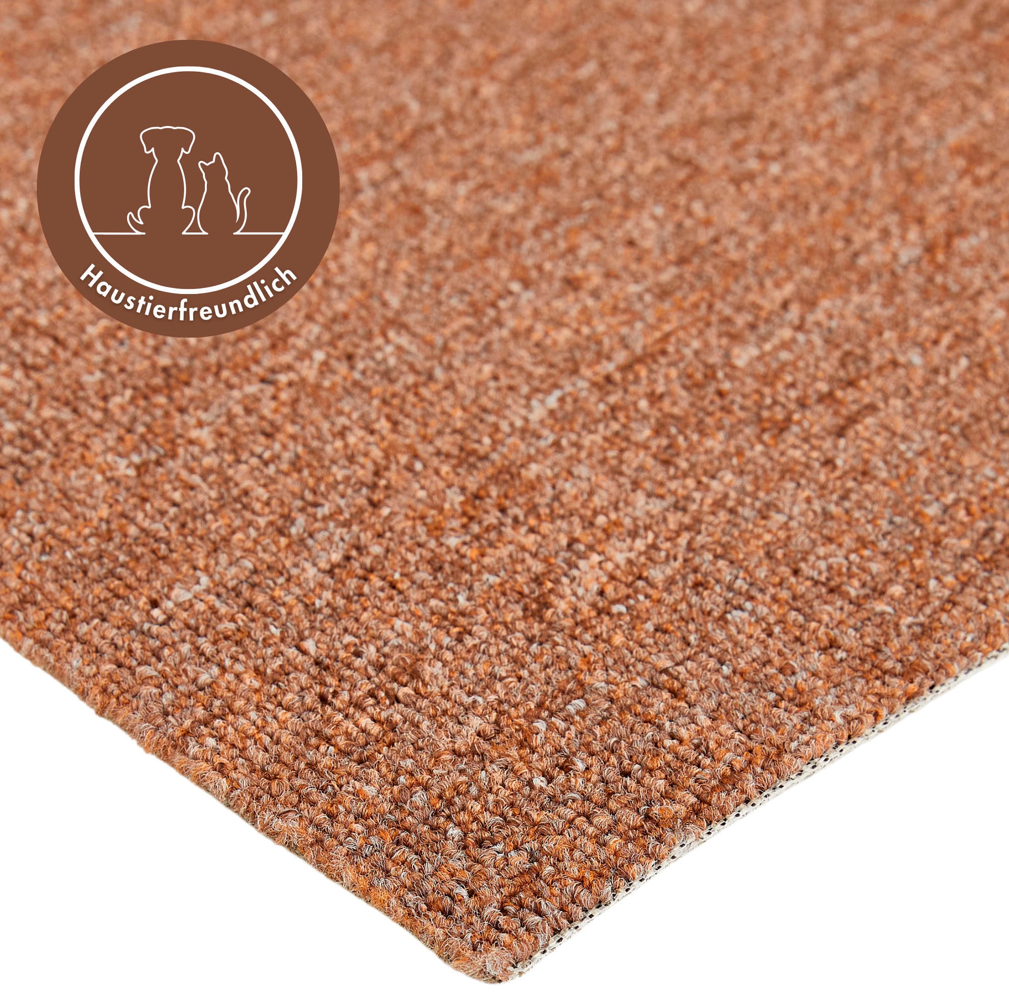 Andiamo Teppichboden »Bob, Feinschlinge, Made in Netherlands«, rechteckig, 4,5 mm Höhe, meliert, Breite 200, 400 oder 500 cm, strapazierfähig & pflegeleicht