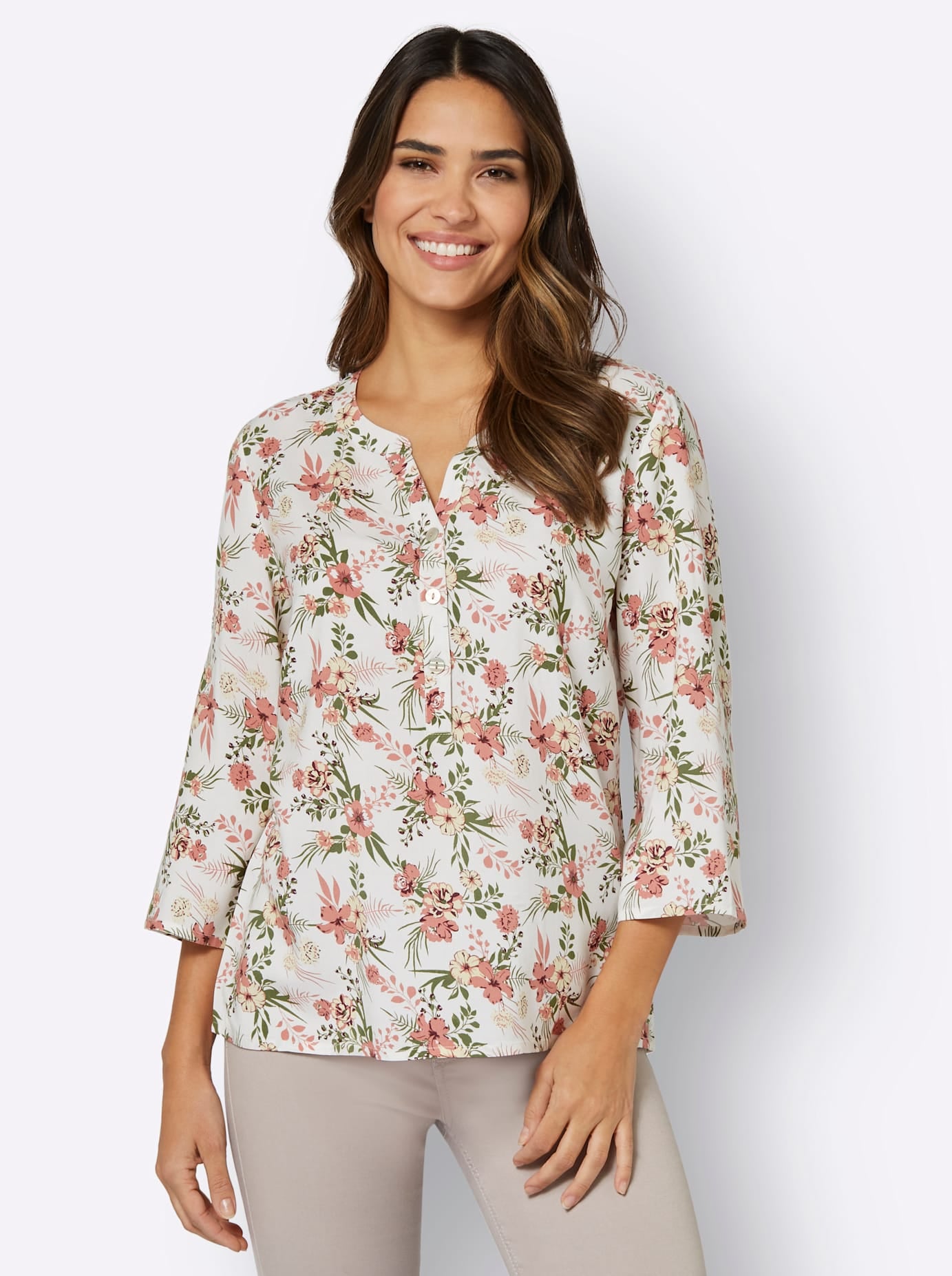 Classic Basics Druckbluse