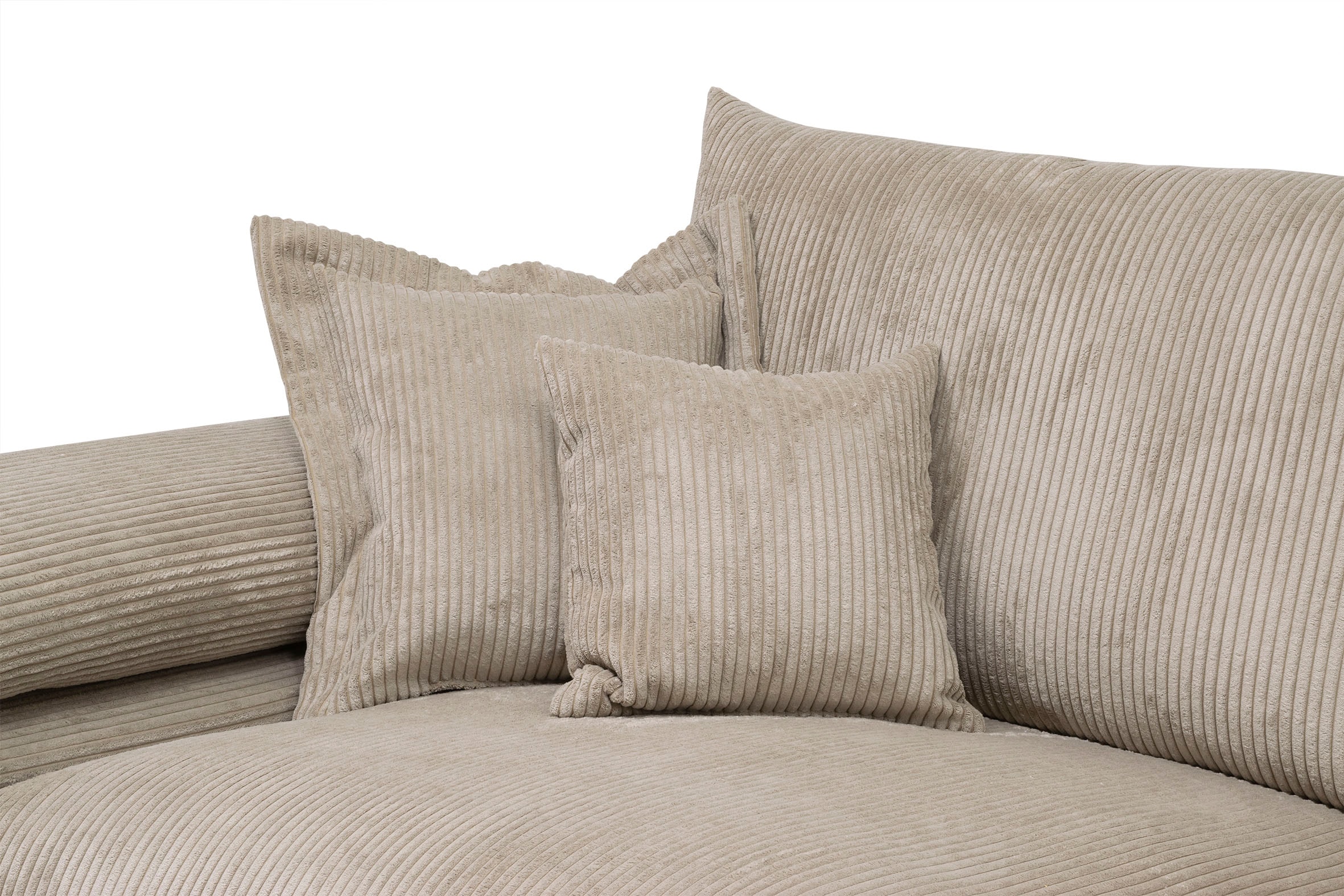 Home affaire Ecksofa »Soft&Cosy XL L-Form - Breite 246 cm«, Mega-Sofa, in Cord, Federkern-Polsterung