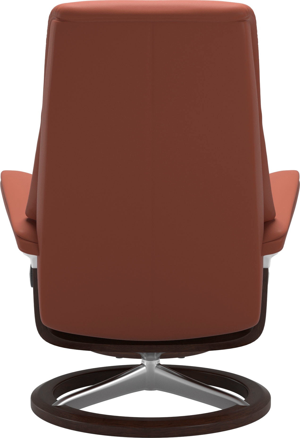 Stressless® Relaxsessel »View«, (Set, Relaxsessel mit Hocker), mit Signature Base, Größe M,Gestell Braun
