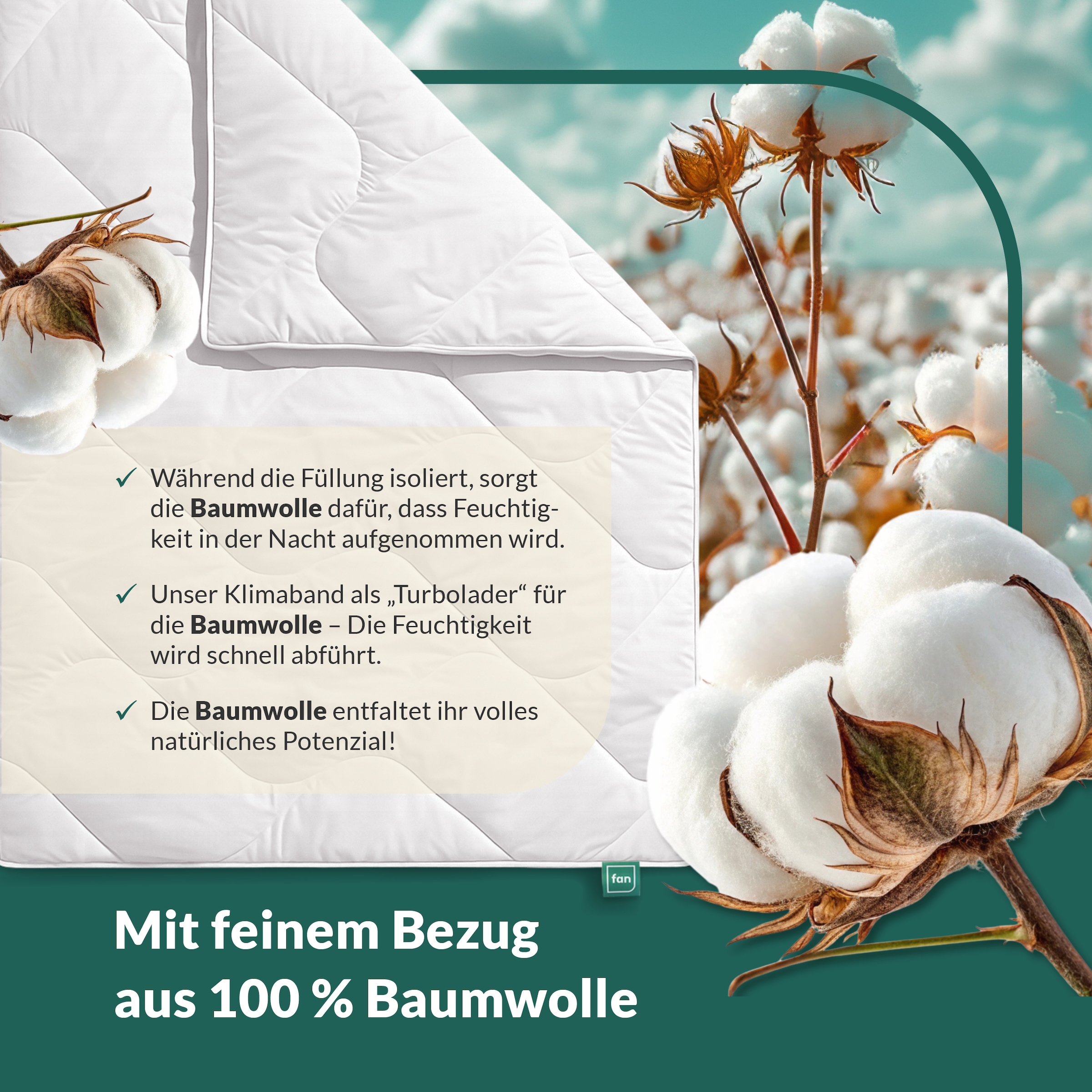 fan Microfaserbettdecke »Climacontrol® II, Bettdecken für den Winter, Made in Germany« warm Füllung 100% Polyester 1 Stk. tlg. Bettdecke 135x200 cm, 155x220 cm und weiteren Größen, Decke